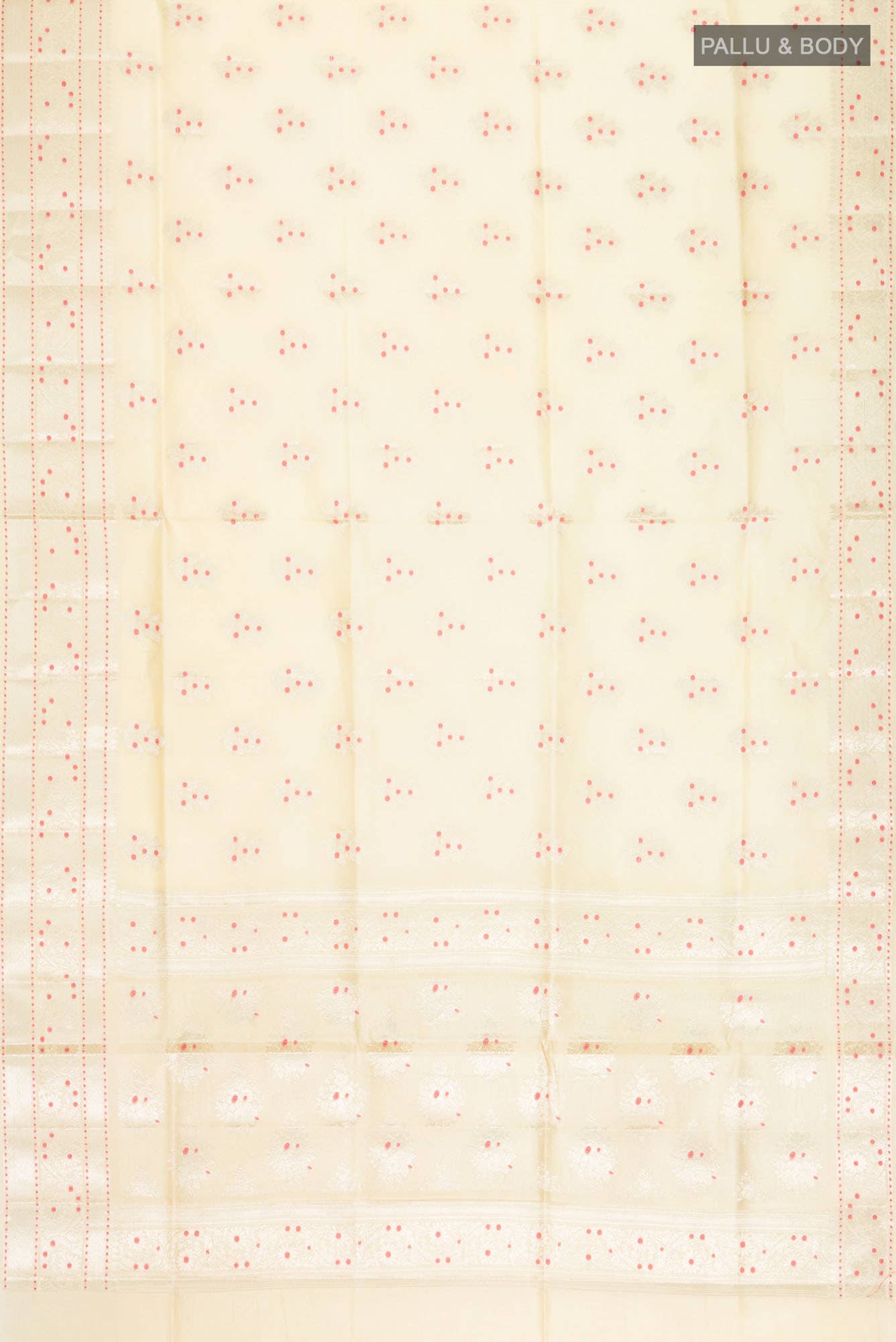 Beige Banarasi Raw Silk Saree