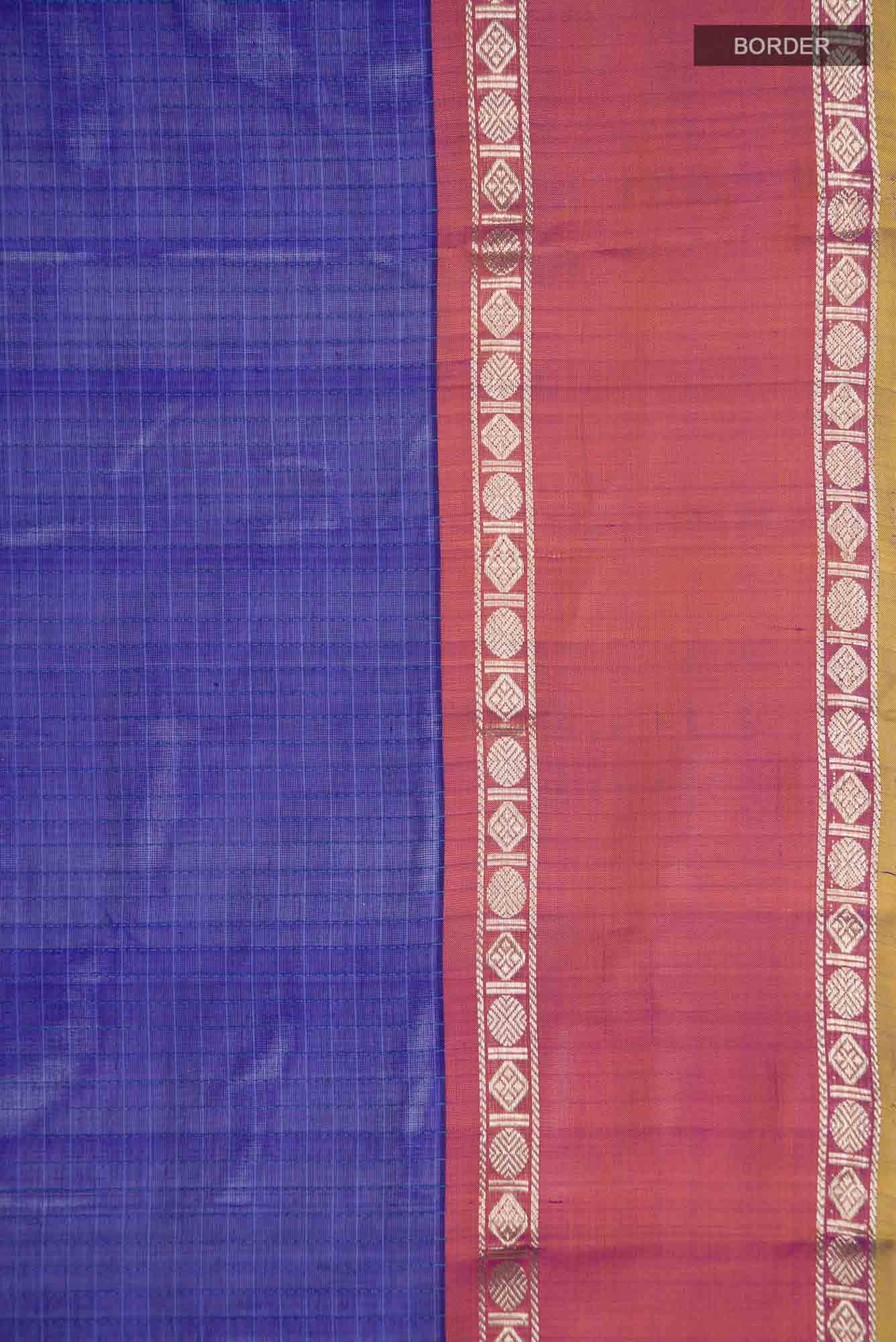 Blue Silk Cotton Saree