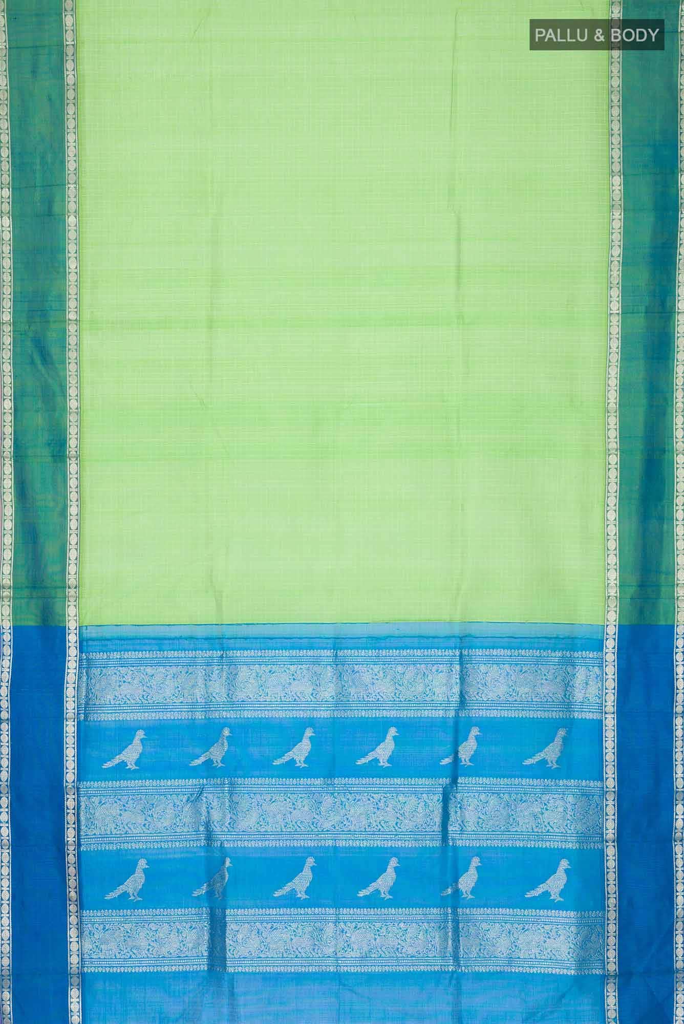 Green Silk Cotton Saree