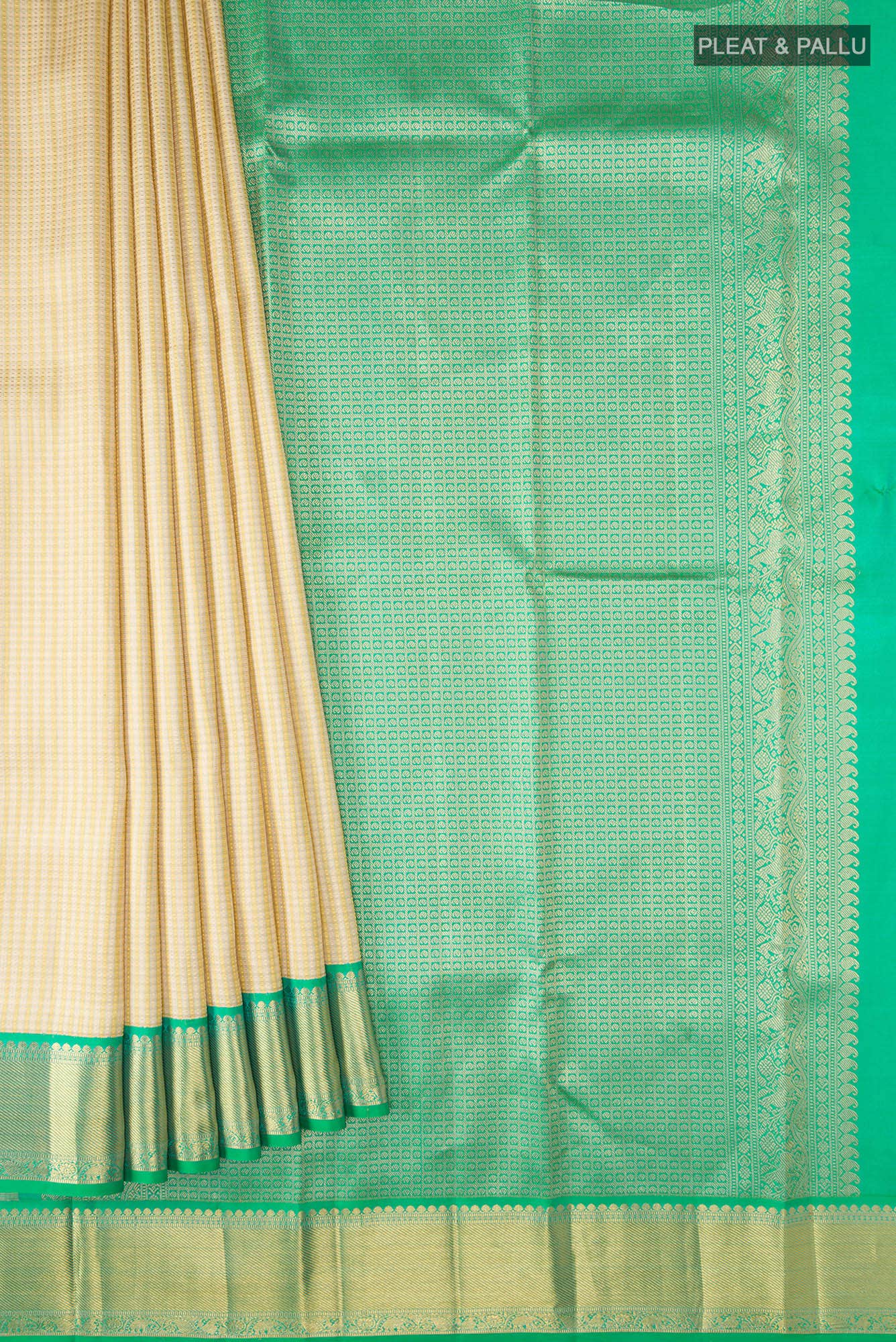 Gold Kanchipuram Silk Saree
