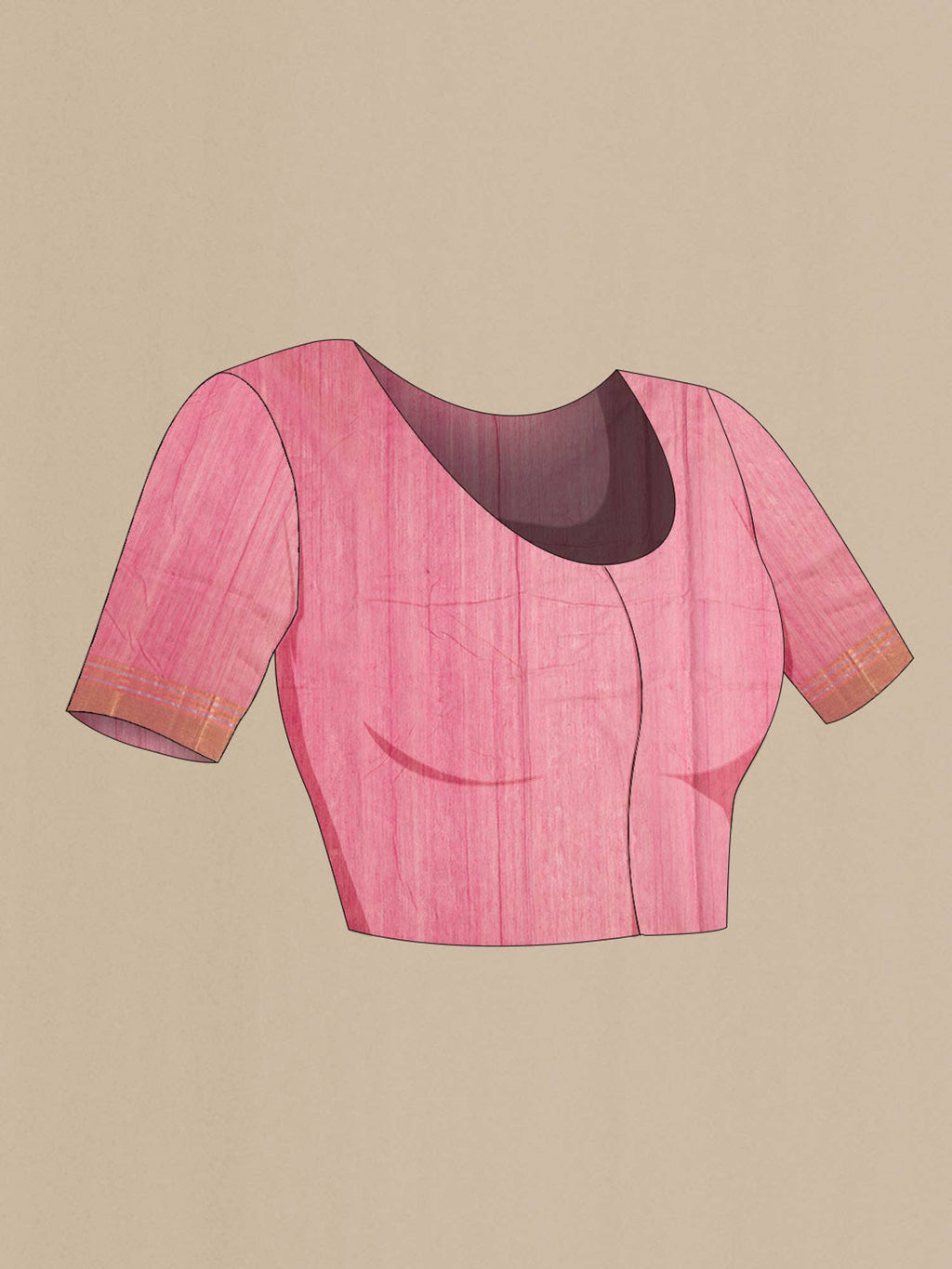 Pink Chanderi Silk Cotton Saree