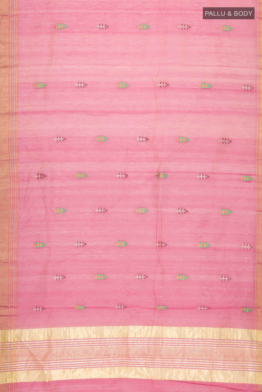 Pink Chanderi Silk Cotton Saree