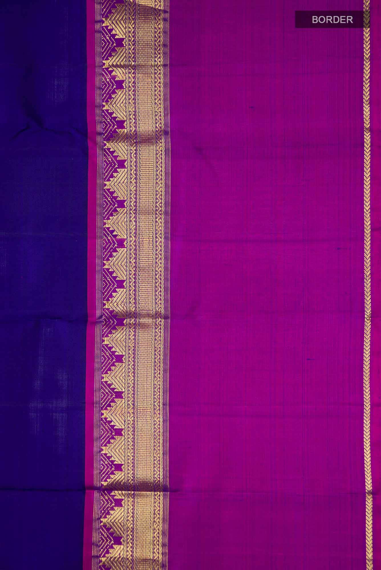Blue Kanchipuram Silk Saree