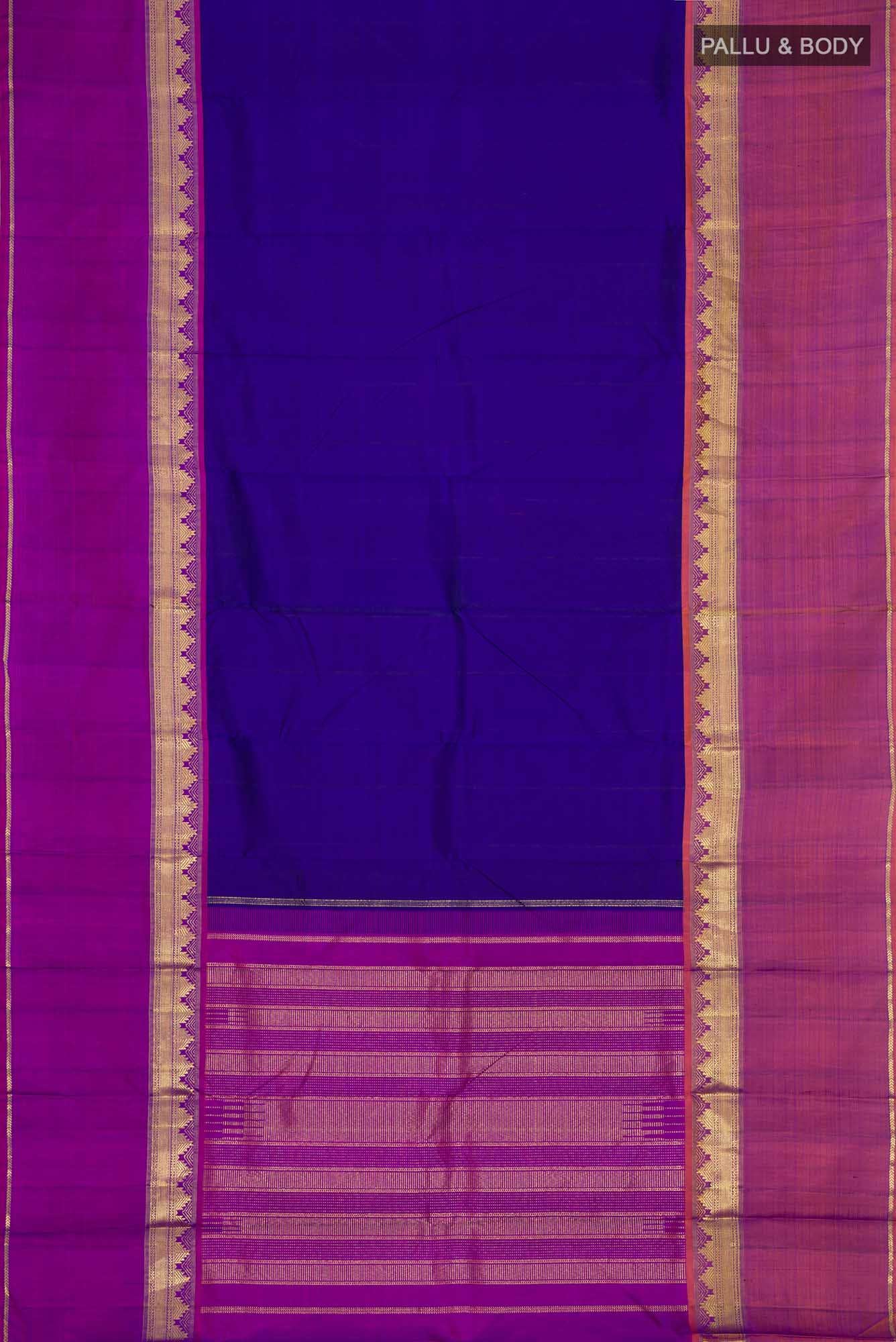 Blue Kanchipuram Silk Saree