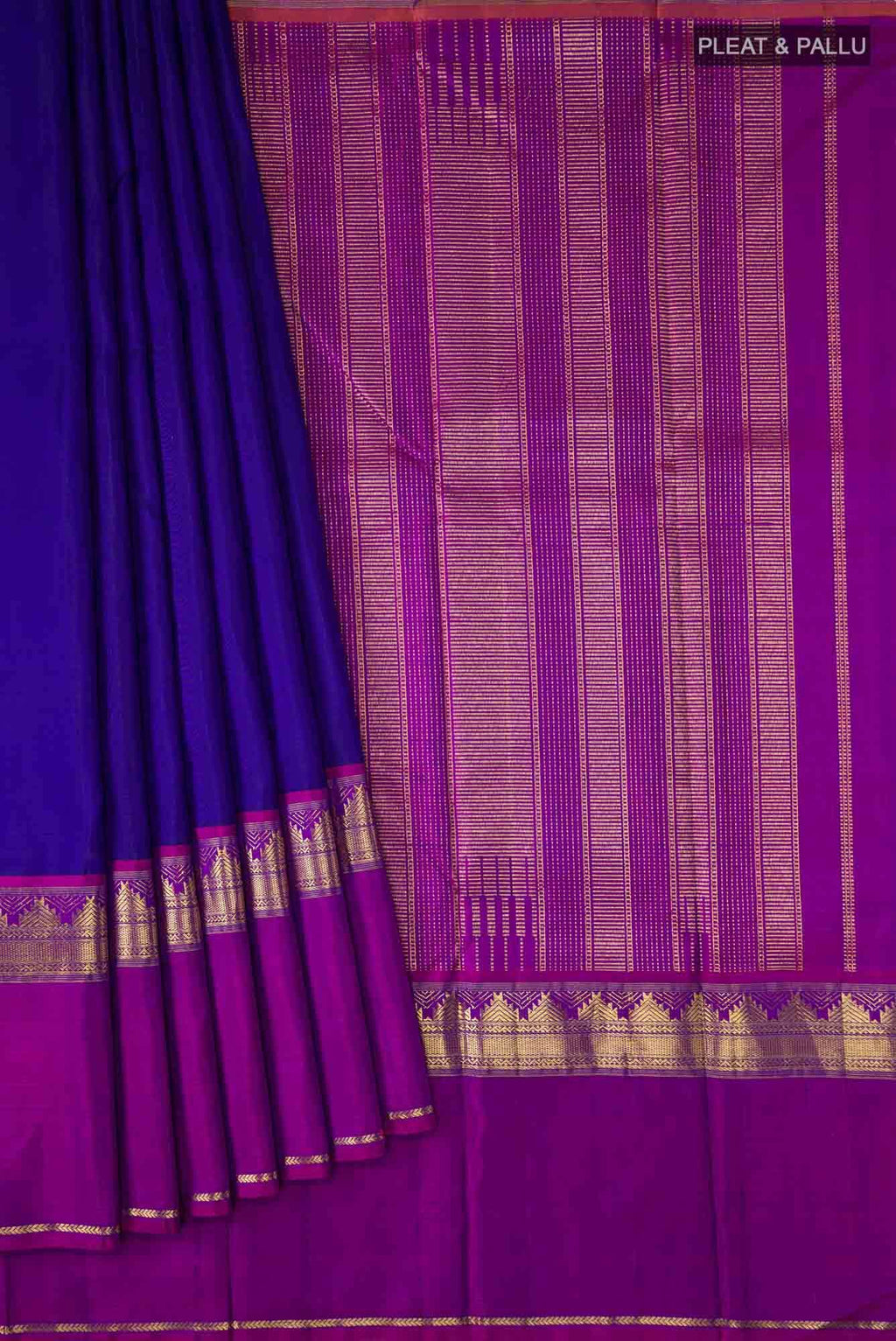 Blue Kanchipuram Silk Saree