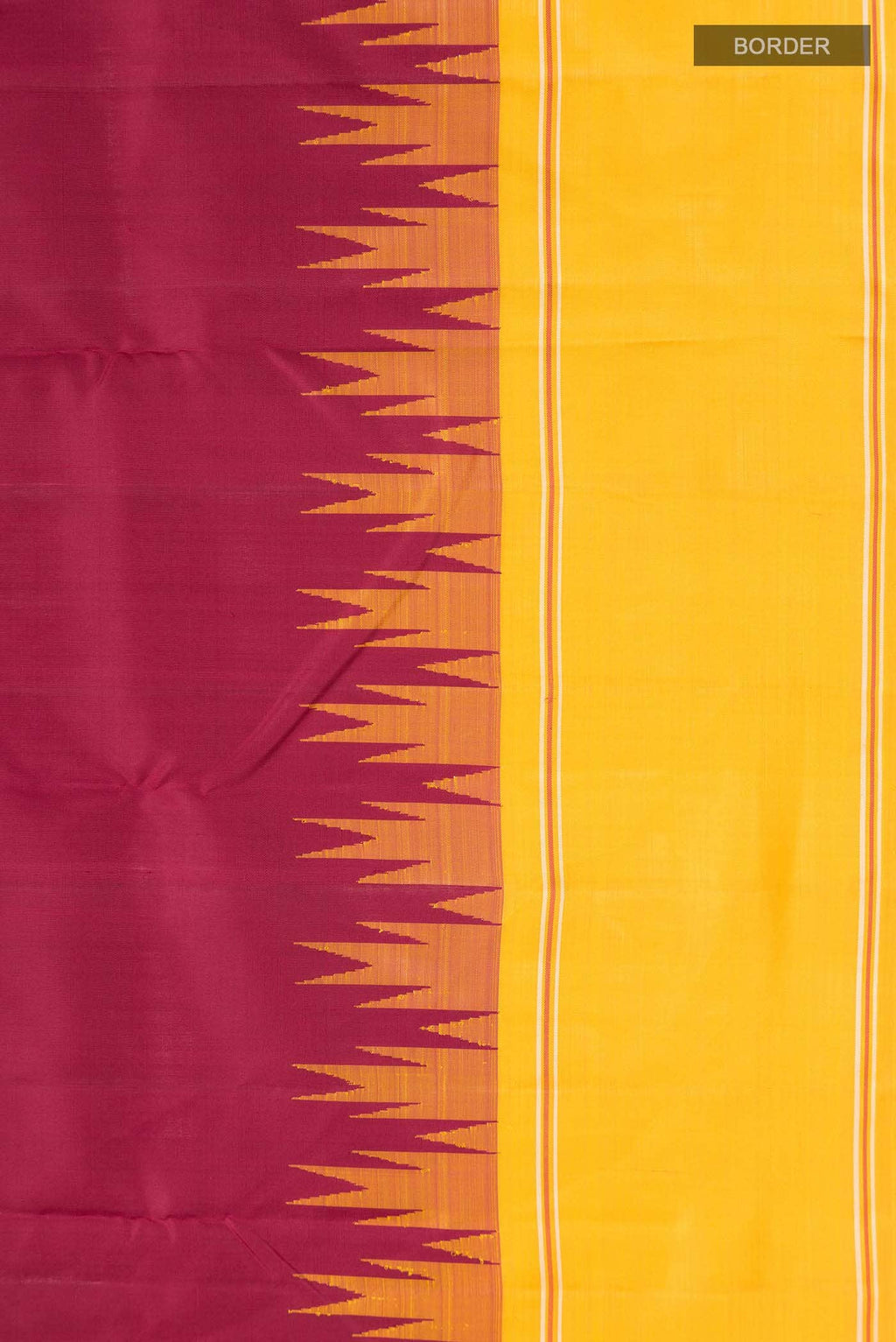 Maroon Kanchipuram Silk Saree