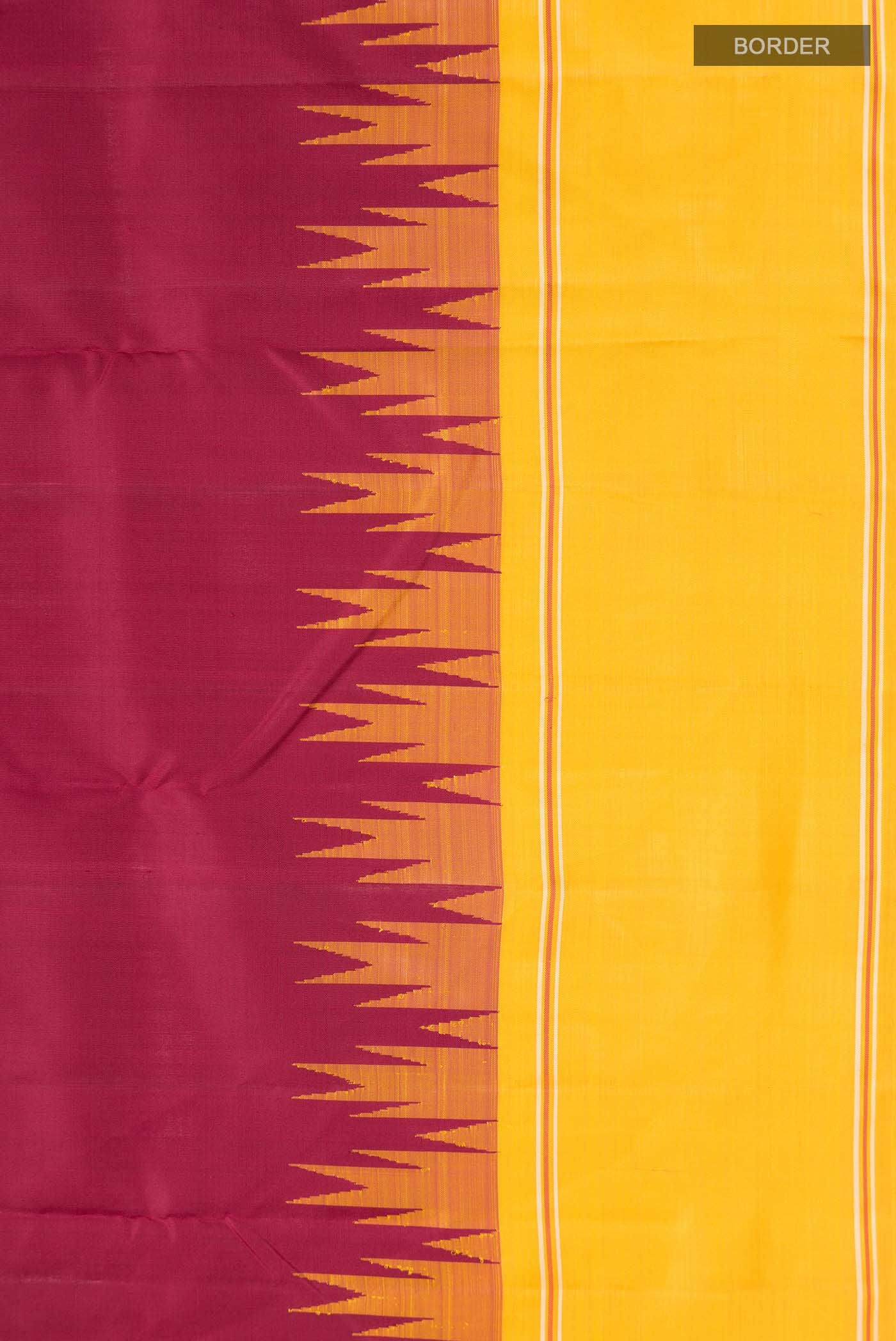 Maroon Kanchipuram Silk Saree