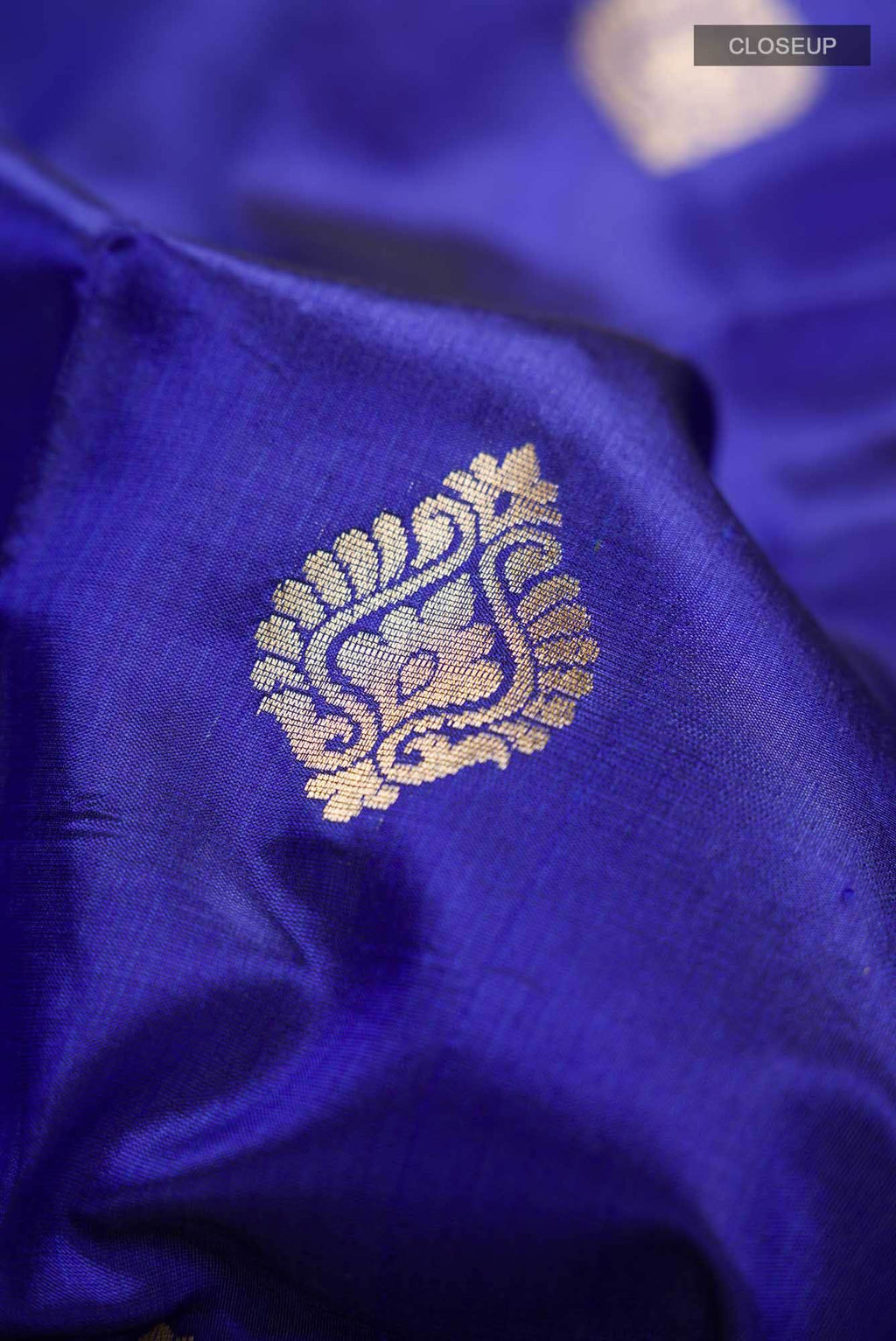 Blue Banarasi Katan Silk Saree
