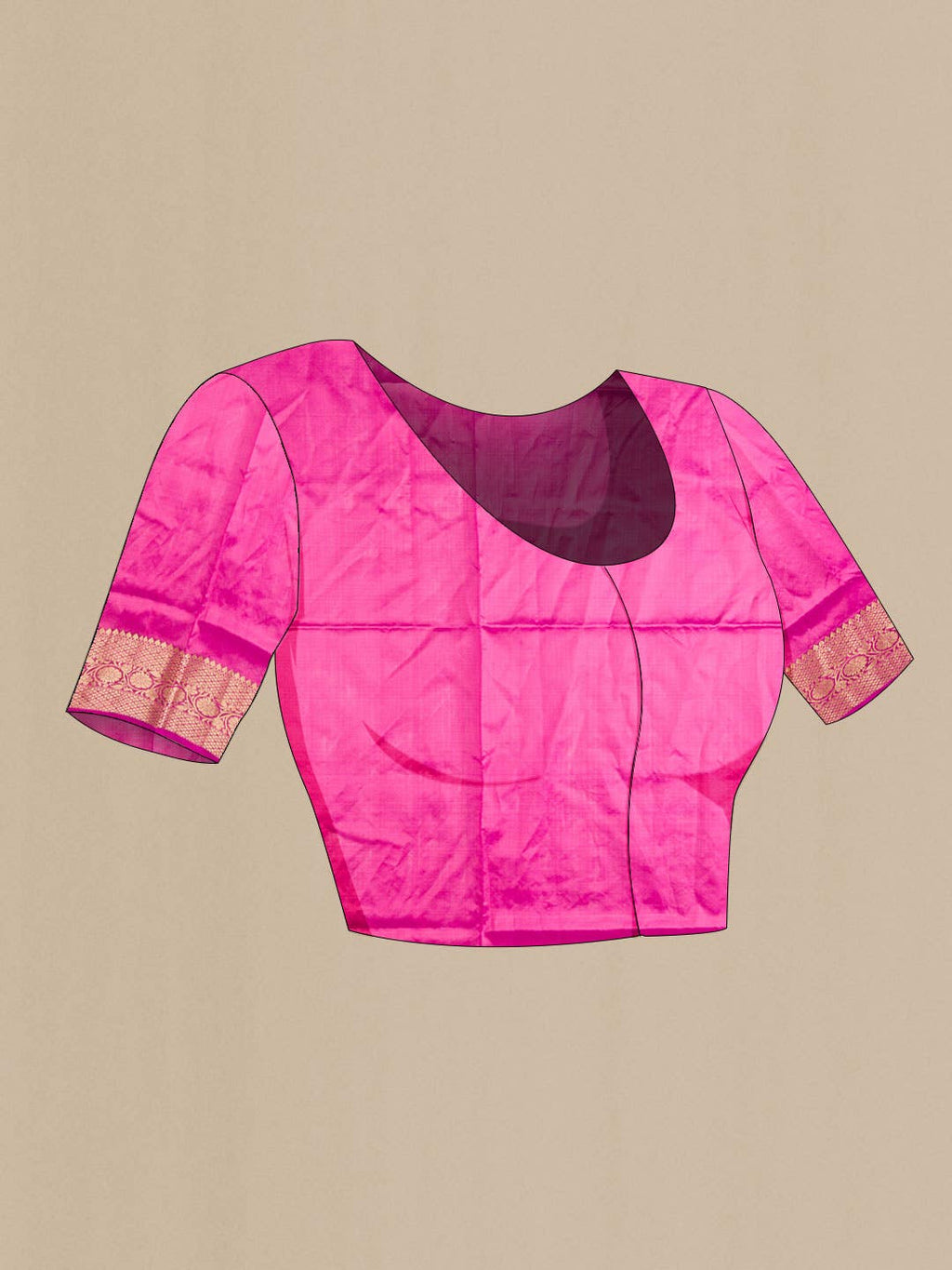 Pink Banarasi Katan Silk Saree