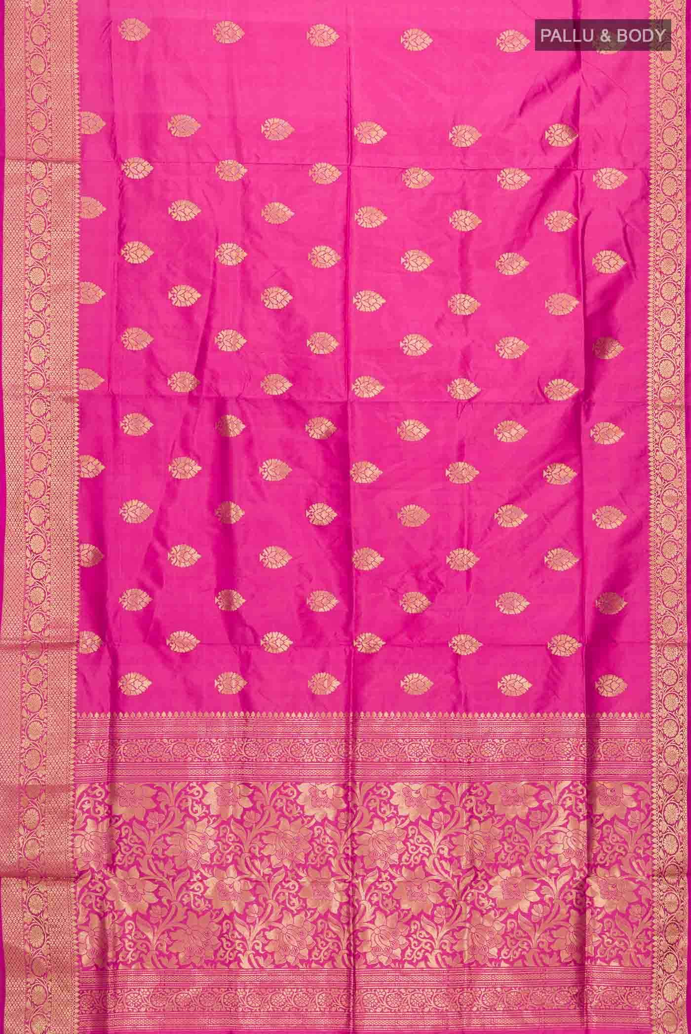 Pink Banarasi Katan Silk Saree
