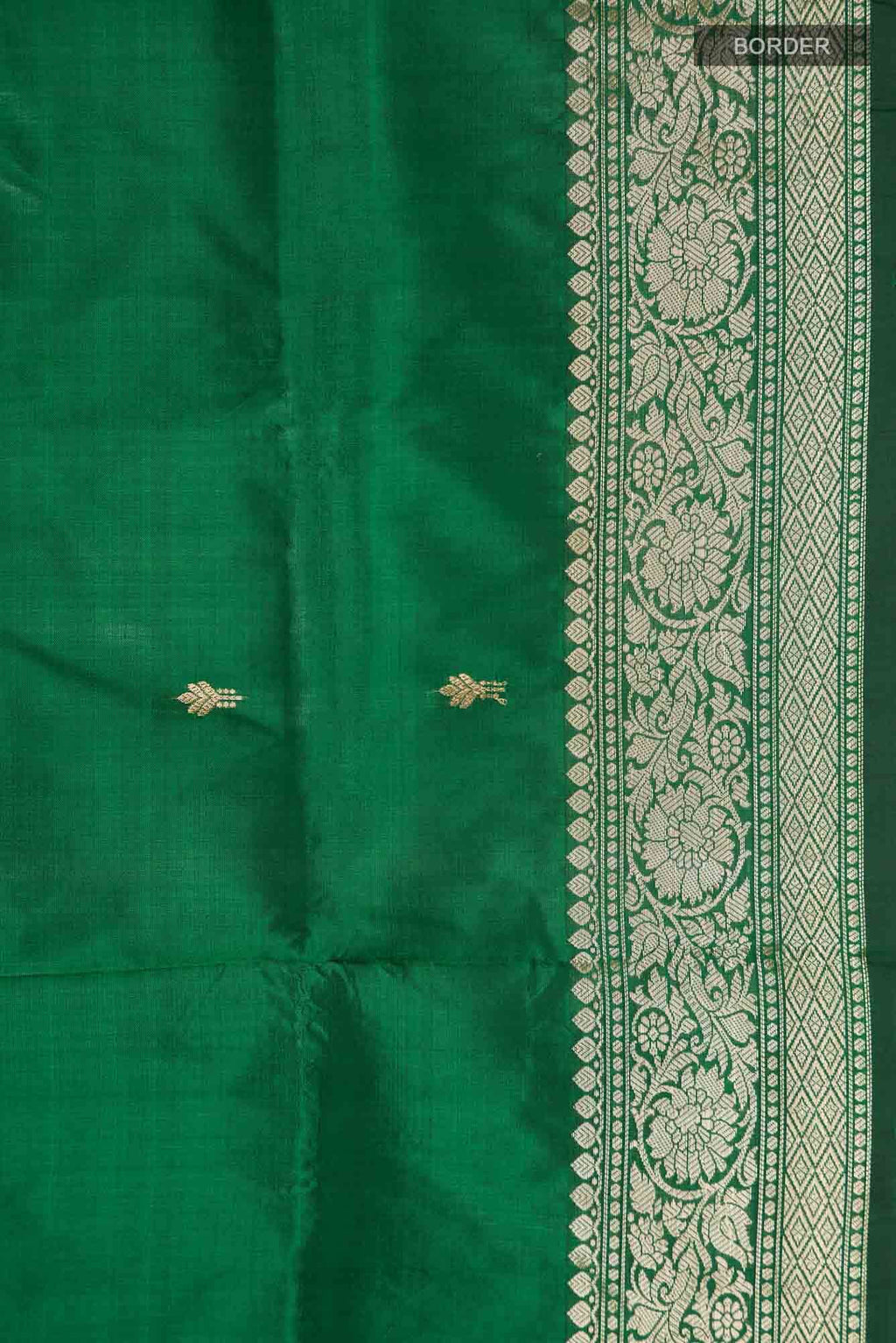 Green Banarasi Katan Silk Saree