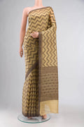 Beige Banarasi Raw Silk Saree