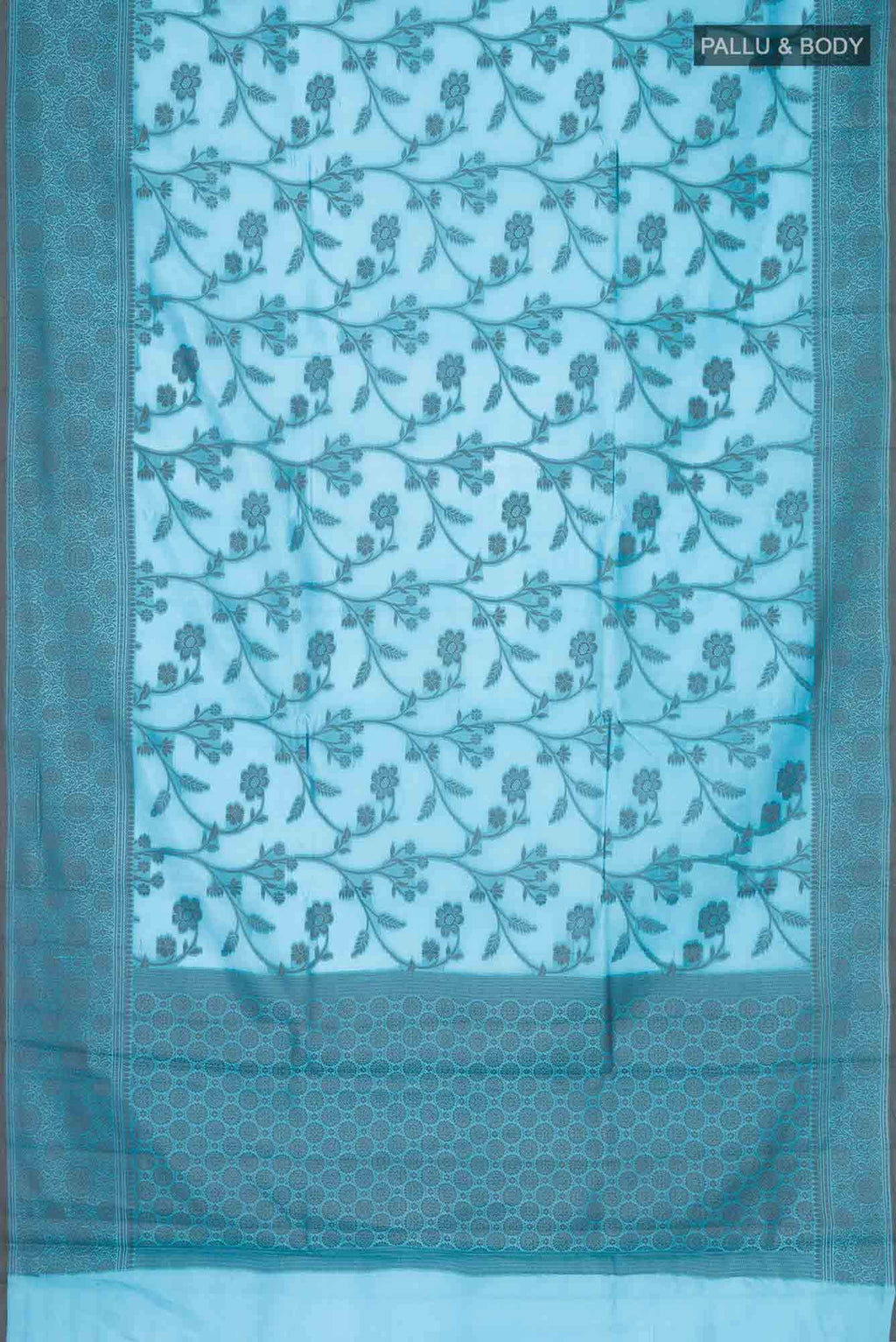 Blue Banarasi Raw Silk Saree