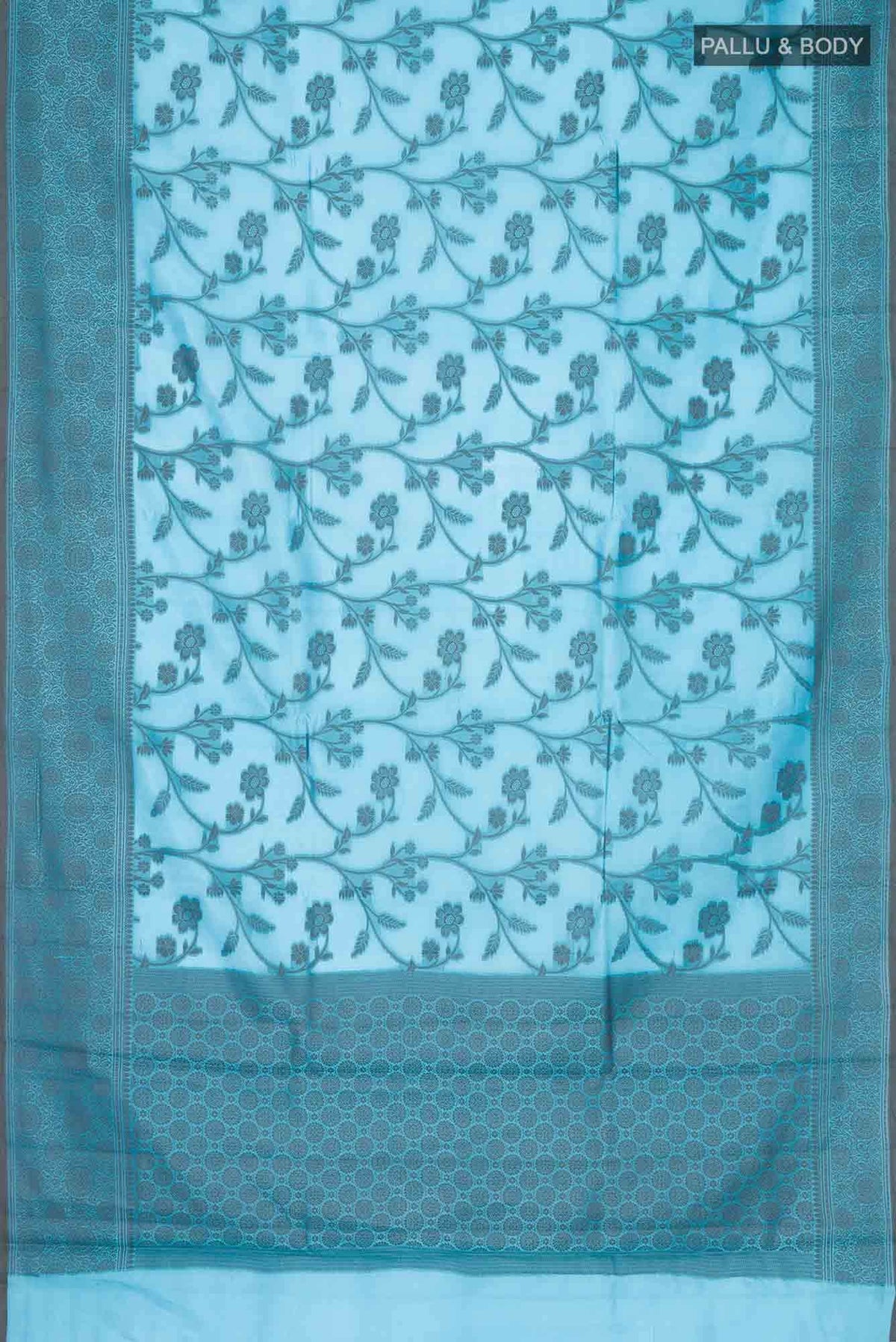 Blue Banarasi Raw Silk Saree