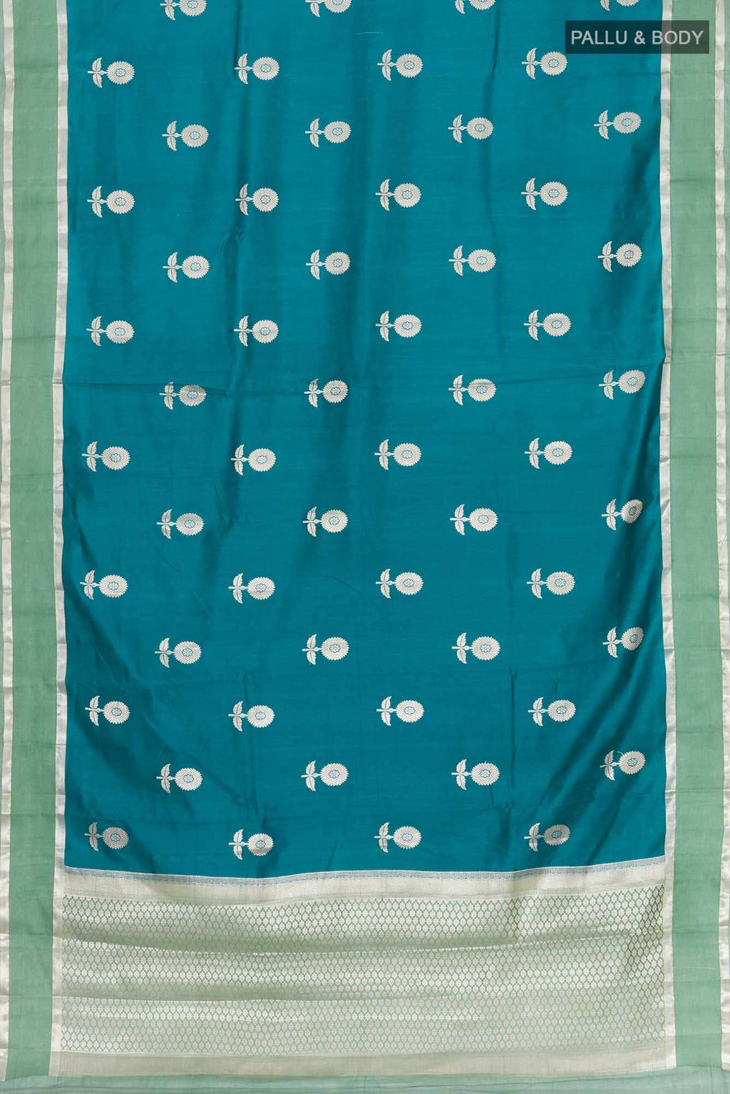 Blue Banarasi Raw Silk Saree