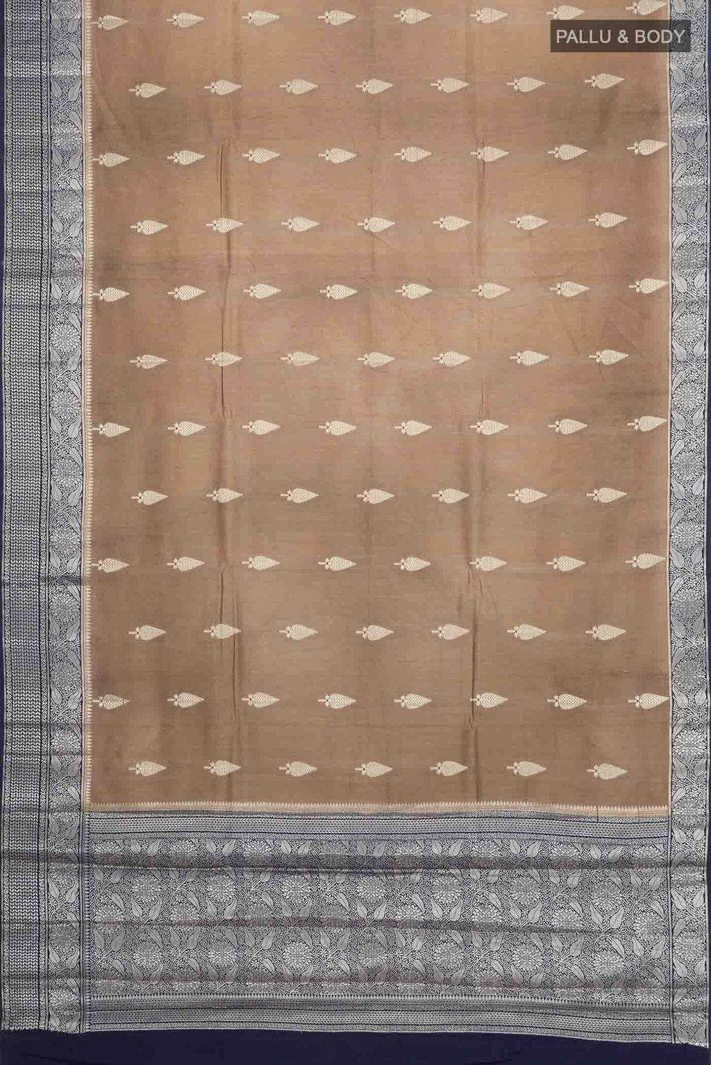 Brown Banarasi Raw Silk Saree