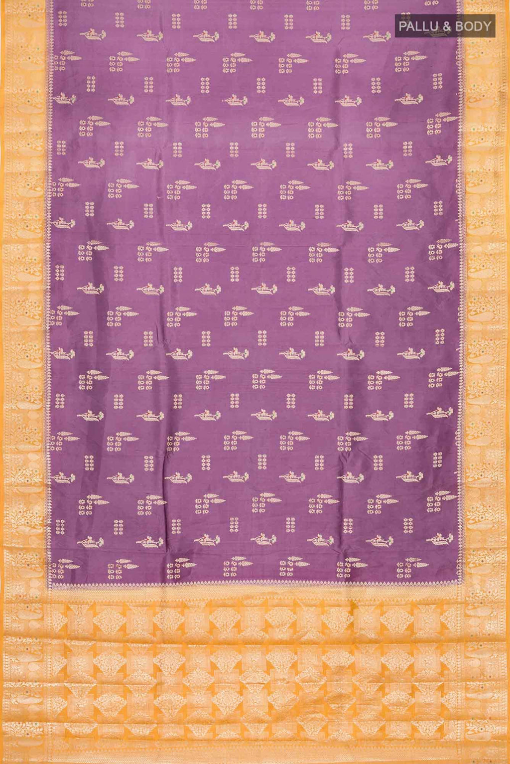 Dark Mauve Banarasi Raw Silk Saree