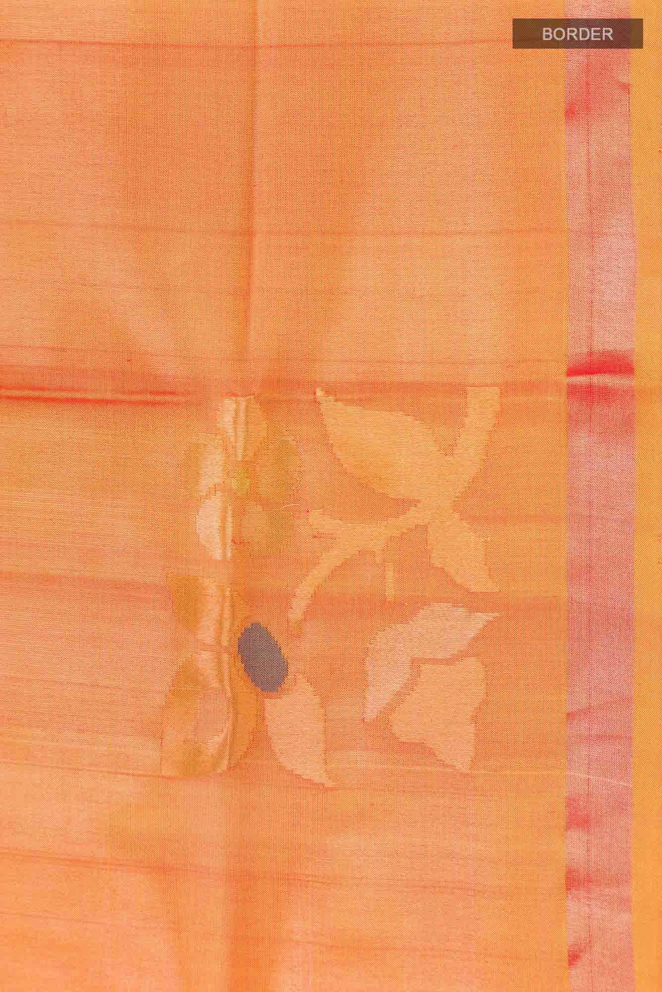 Yellow with Red Dual Tone Uppada Silk Saree
