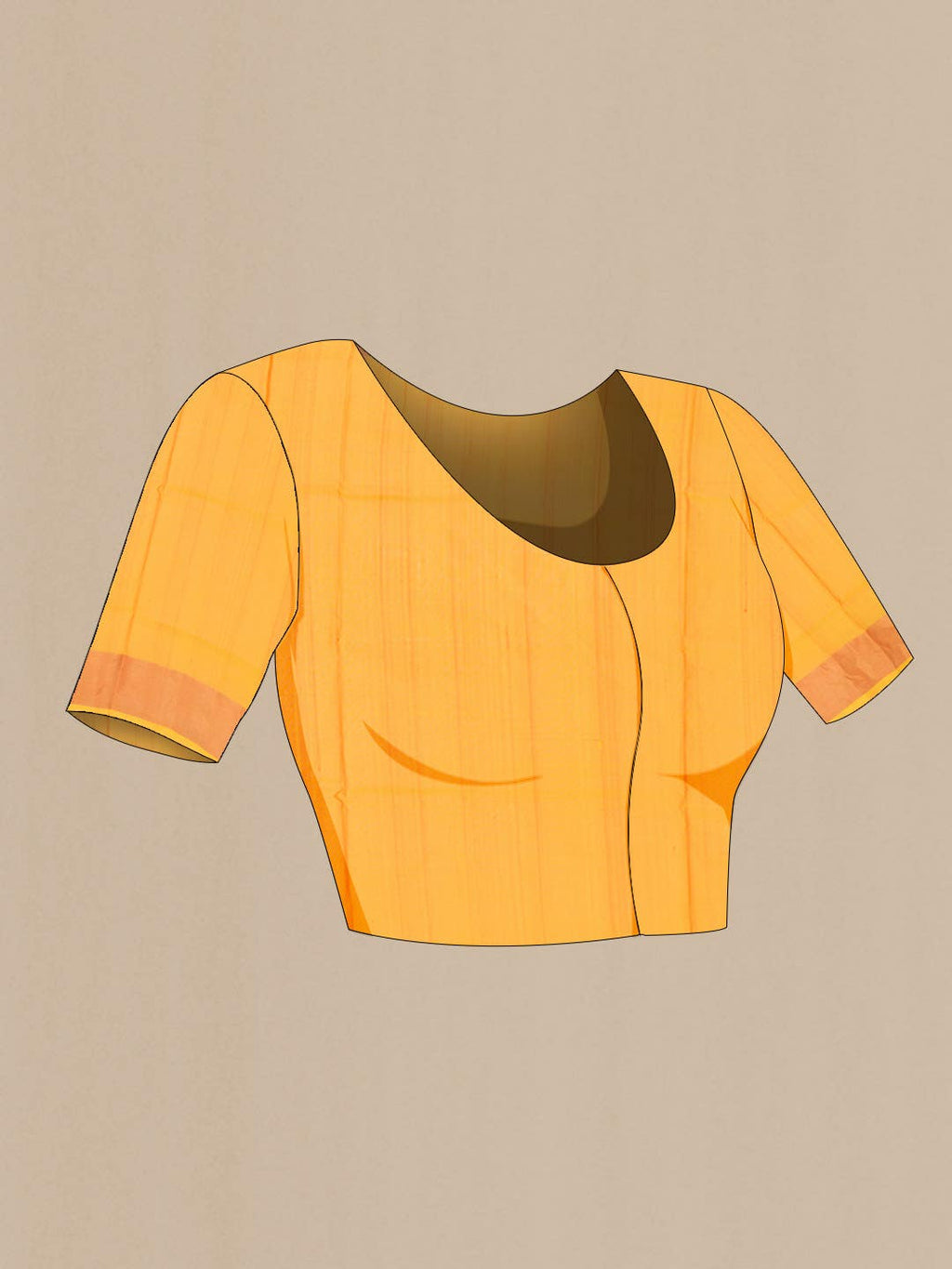 Orange Uppada Silk Saree