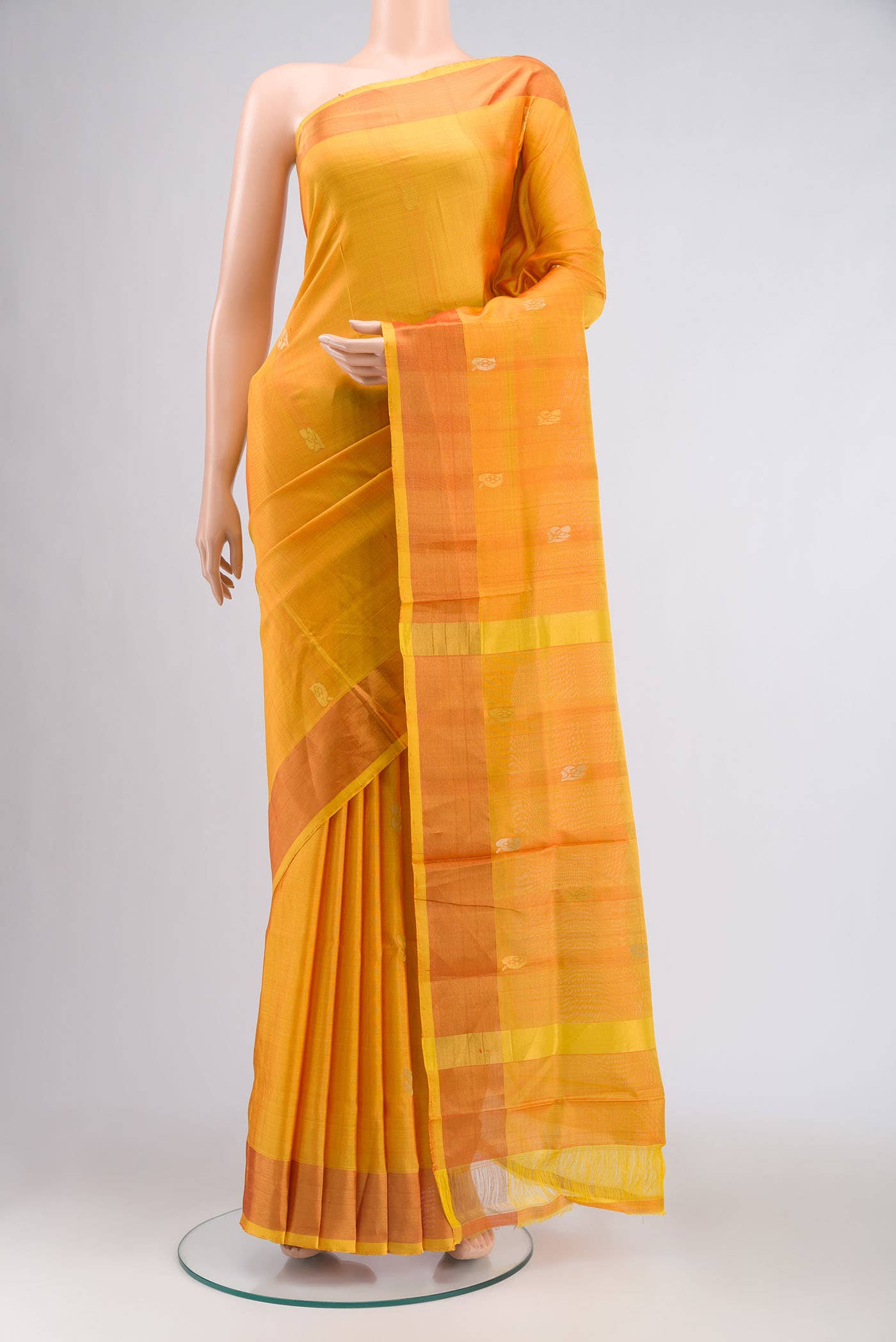 Orange Uppada Silk Saree