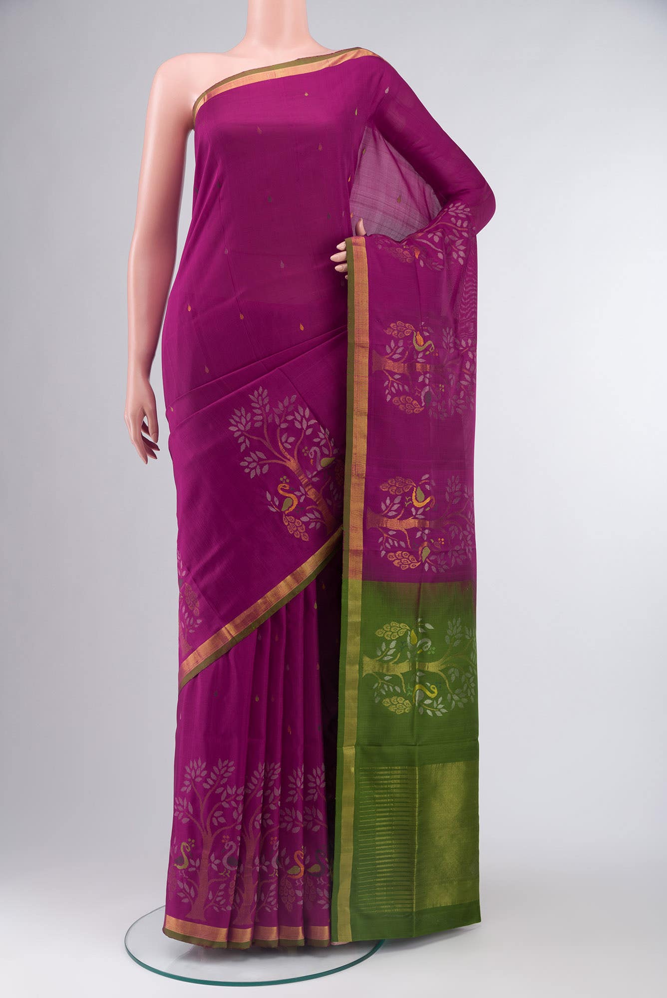 Magenta Uppada Silk Saree