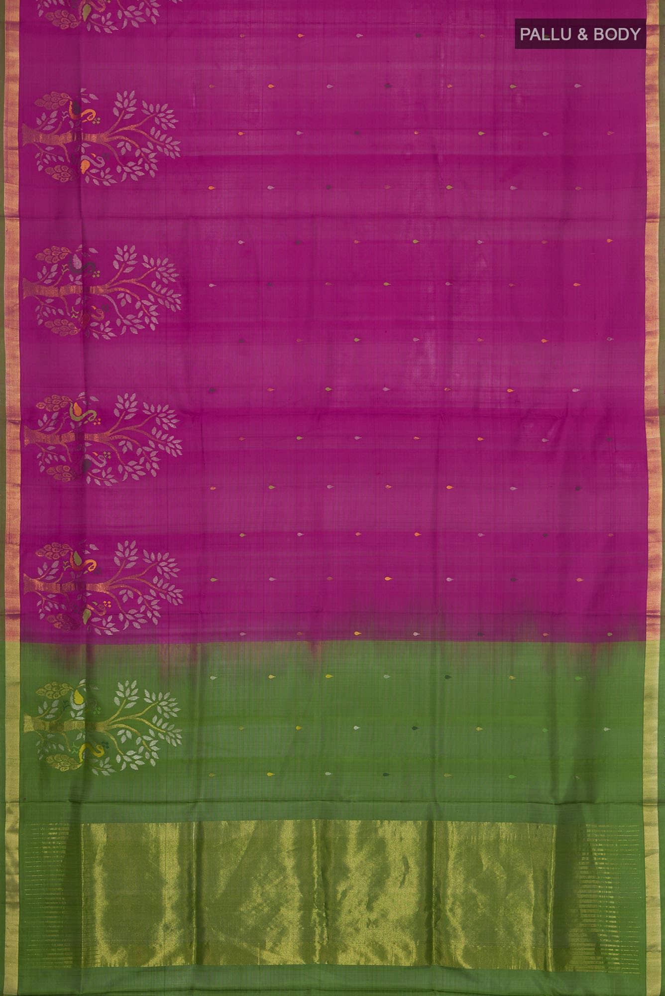 Magenta Uppada Silk Saree