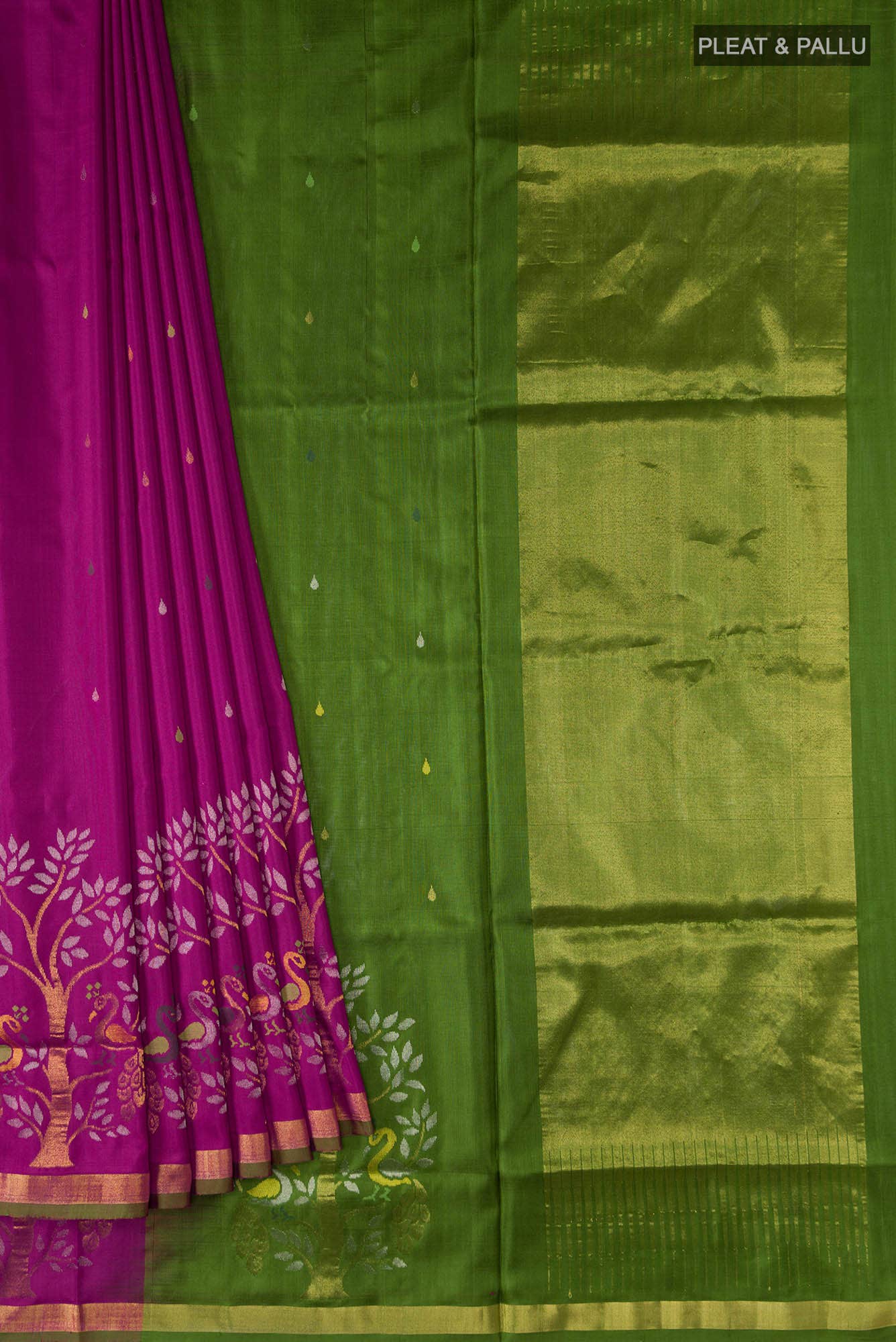 Magenta Uppada Silk Saree