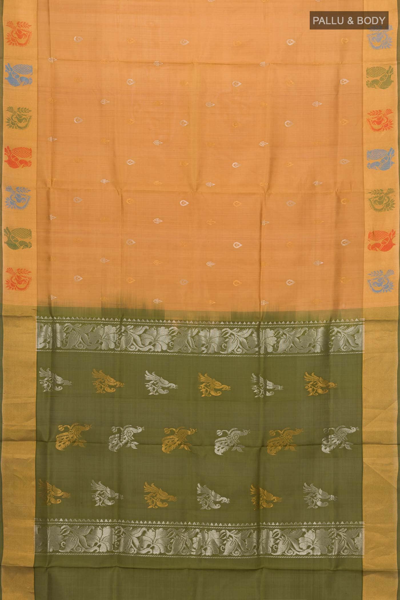 Brown Uppada Silk Saree