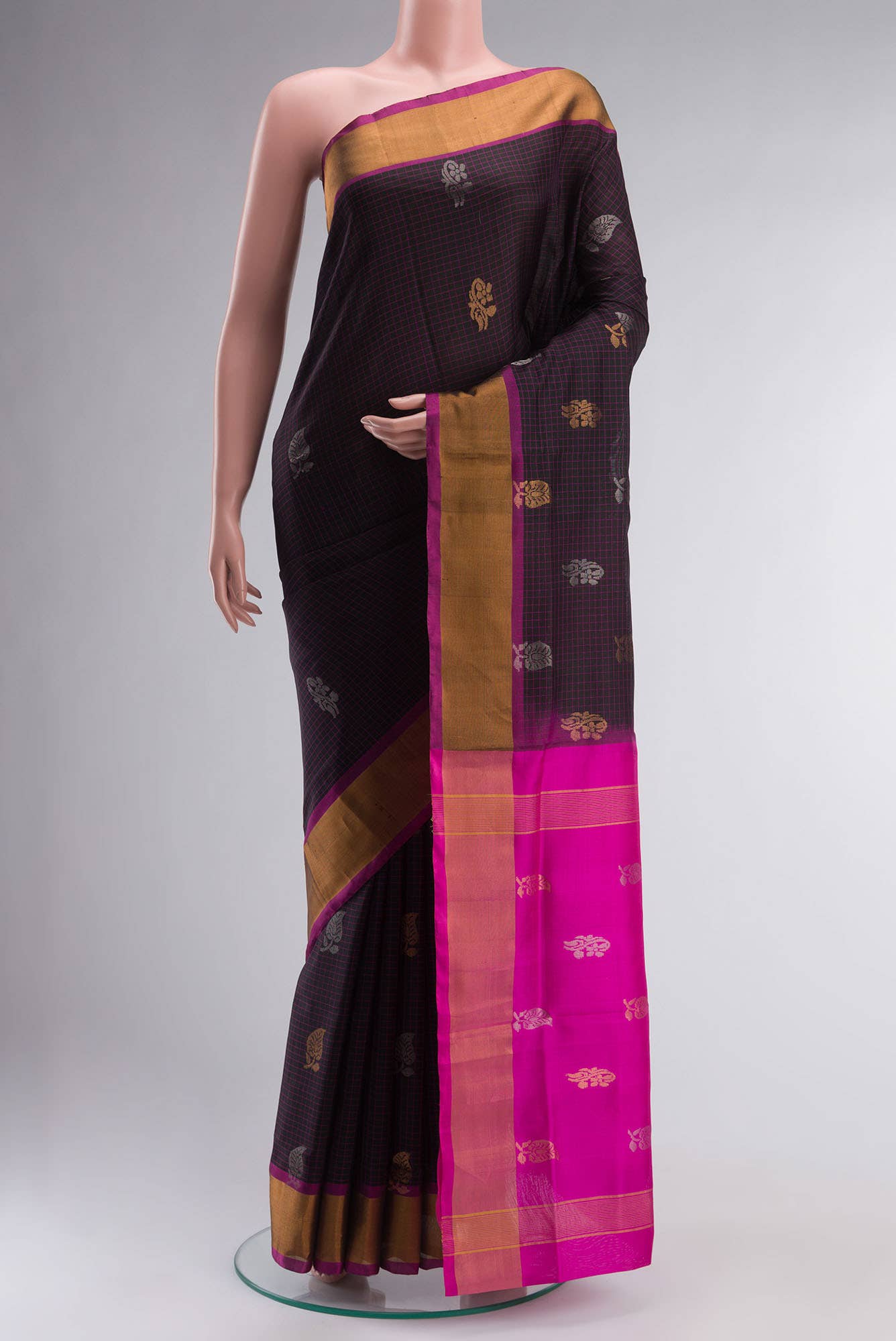Black Uppada Silk Saree