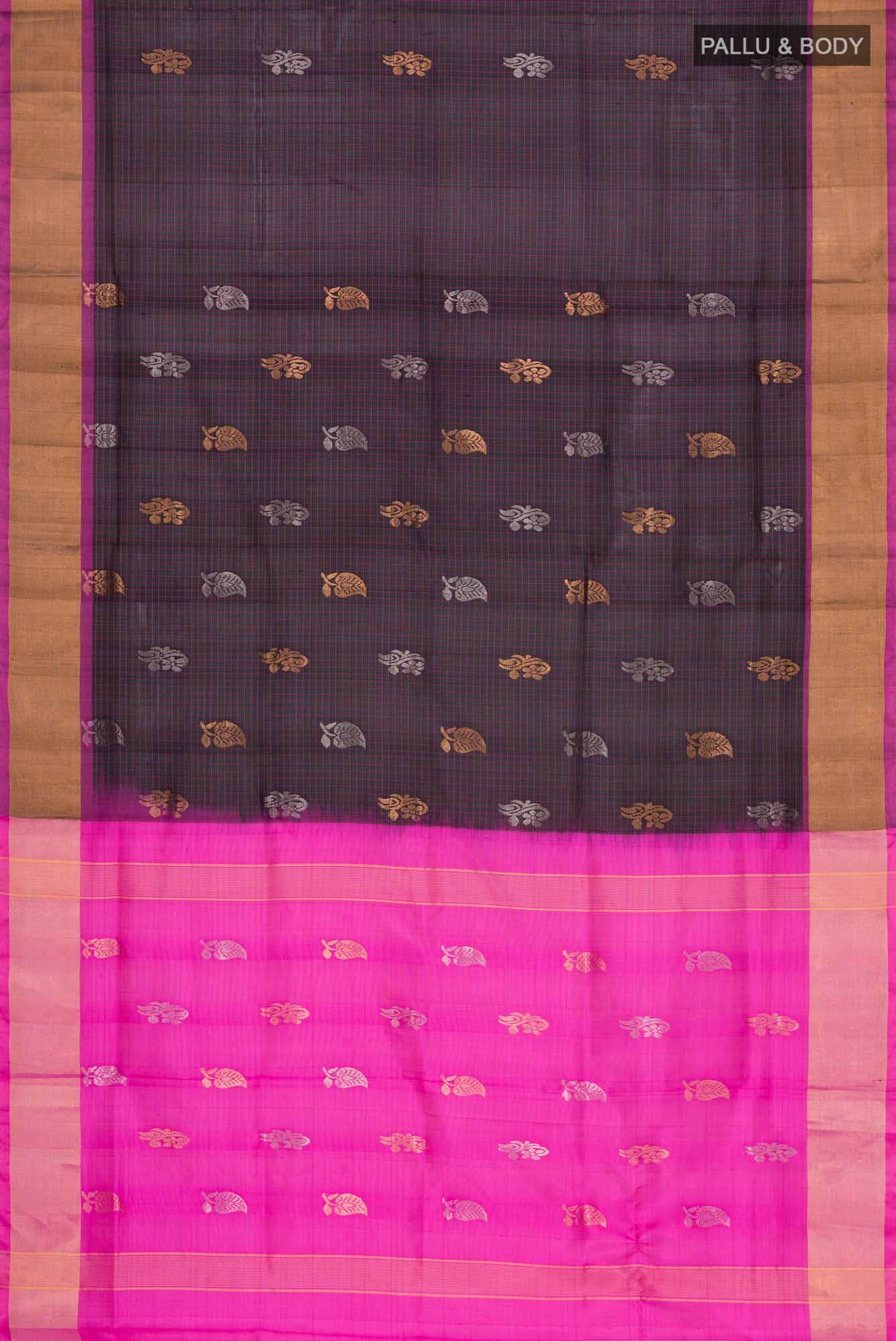 Black Uppada Silk Saree