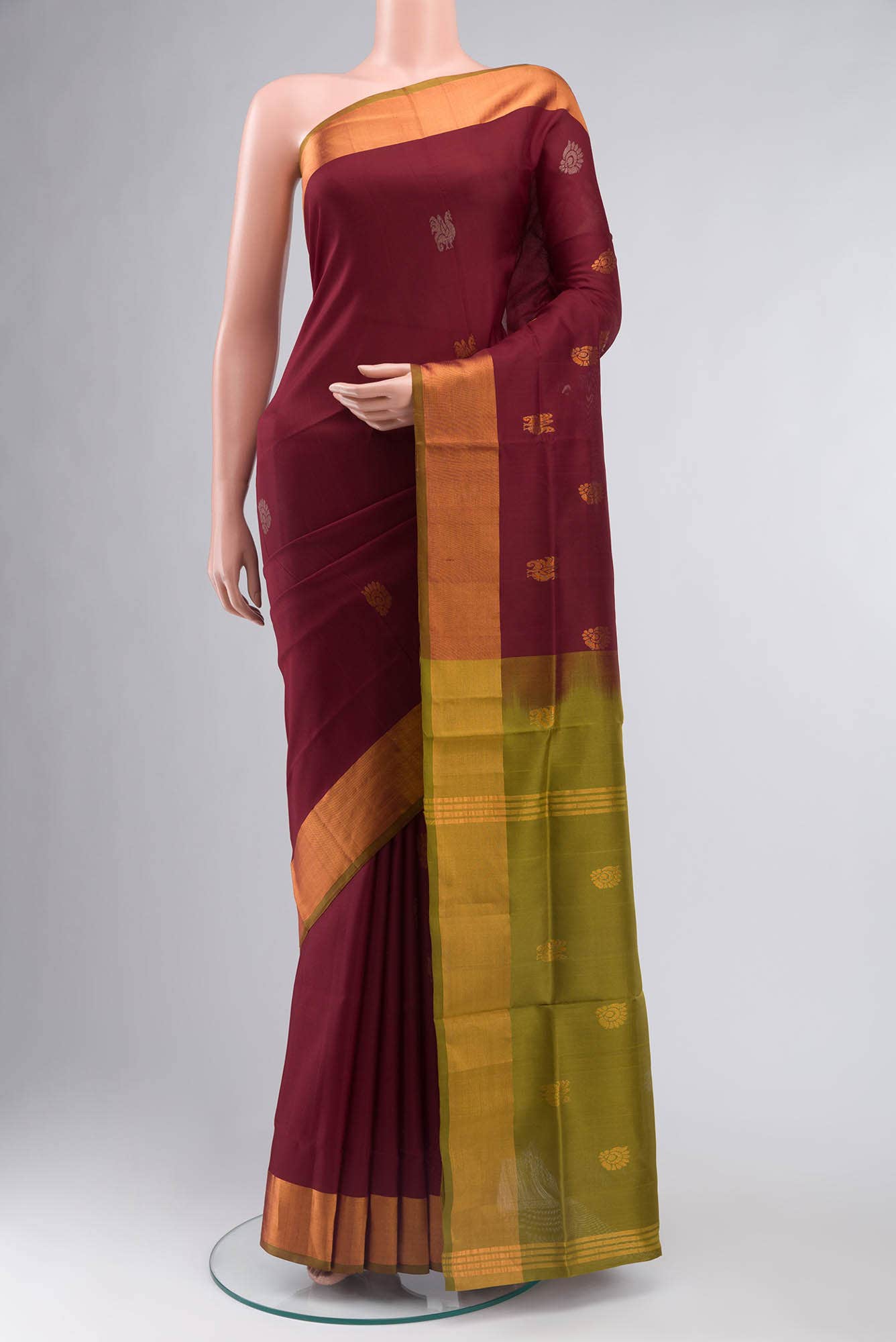 Maroon Uppada Silk Saree