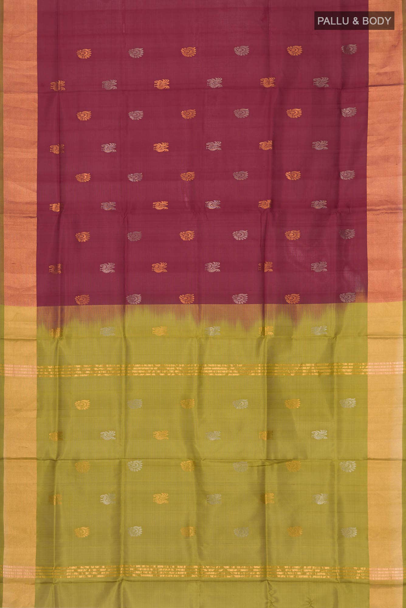 Maroon Uppada Silk Saree