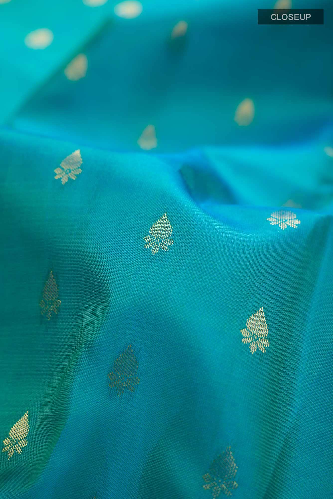 Blue Kanchipuram Silk Saree
