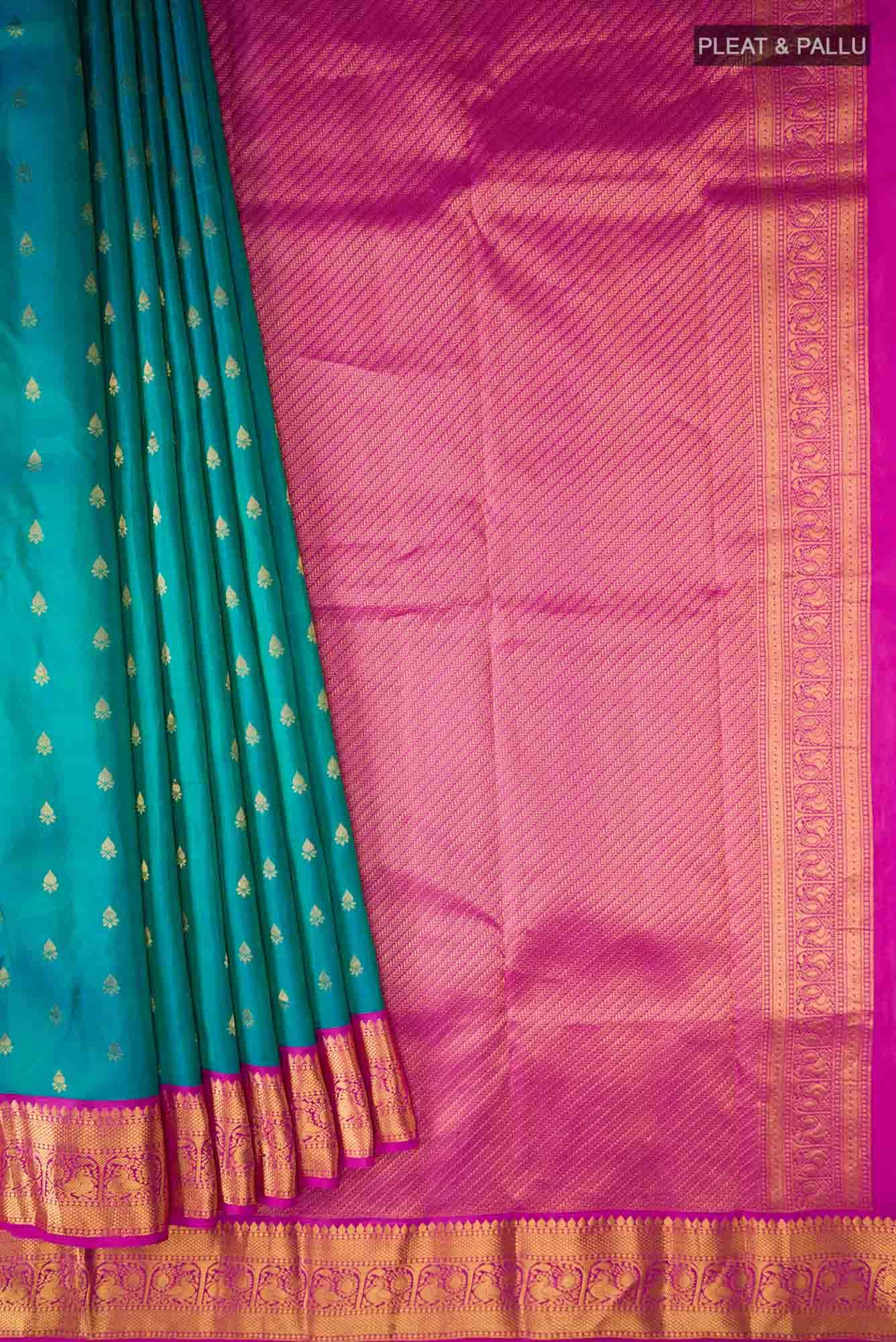 Blue Kanchipuram Silk Saree