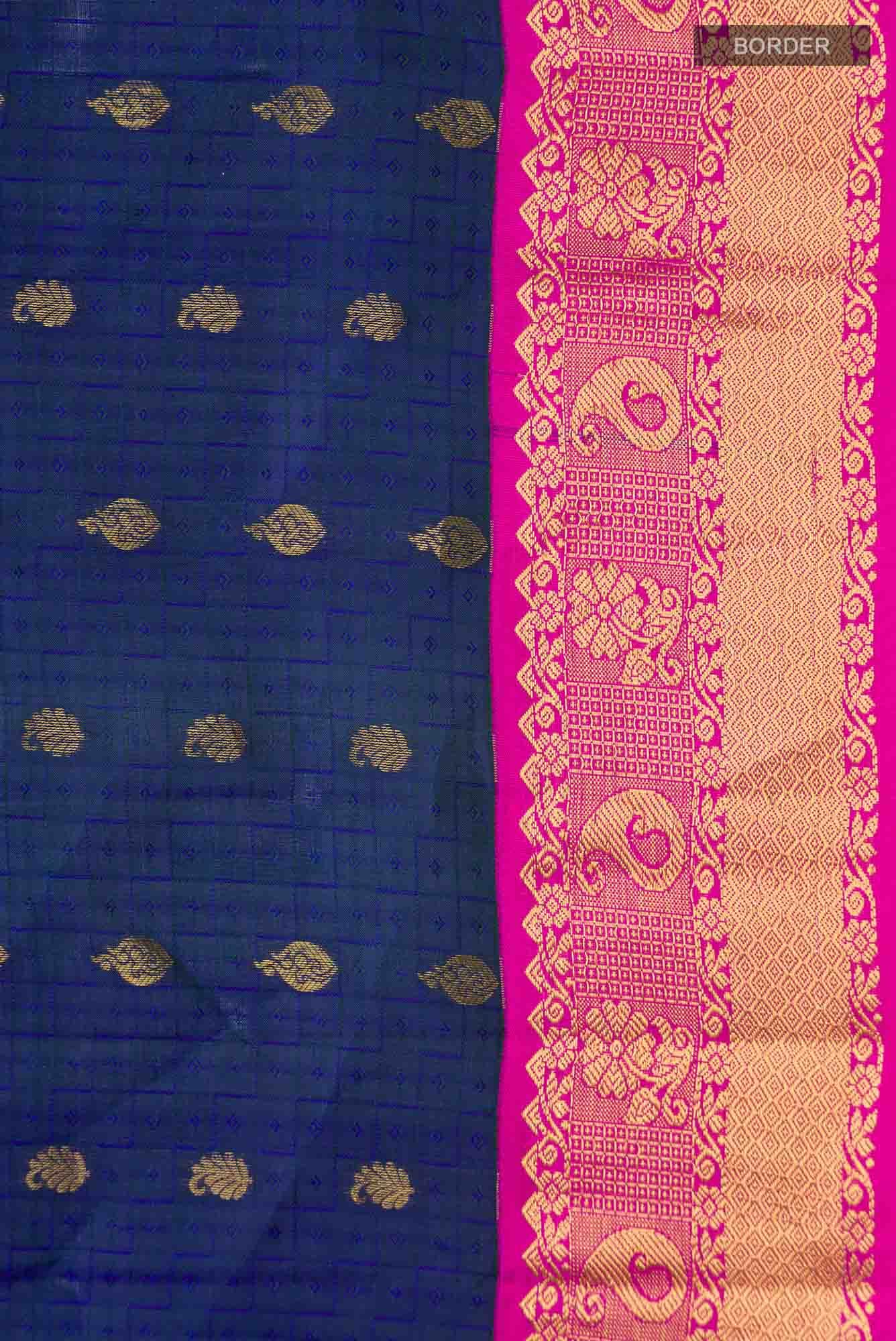 Blue Kanchipuram Silk Saree