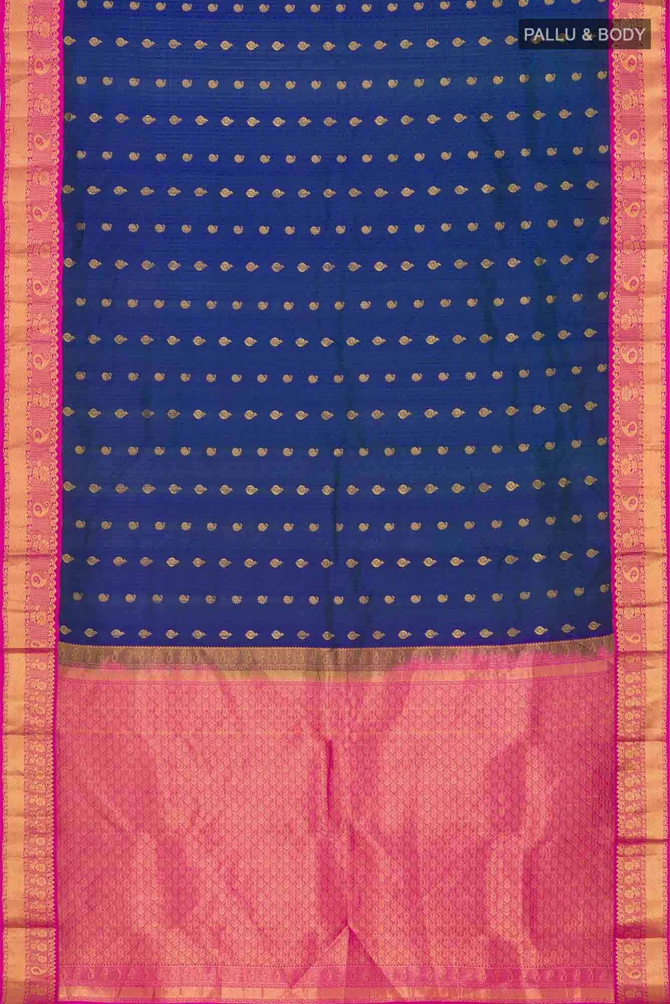Blue Kanchipuram Silk Saree