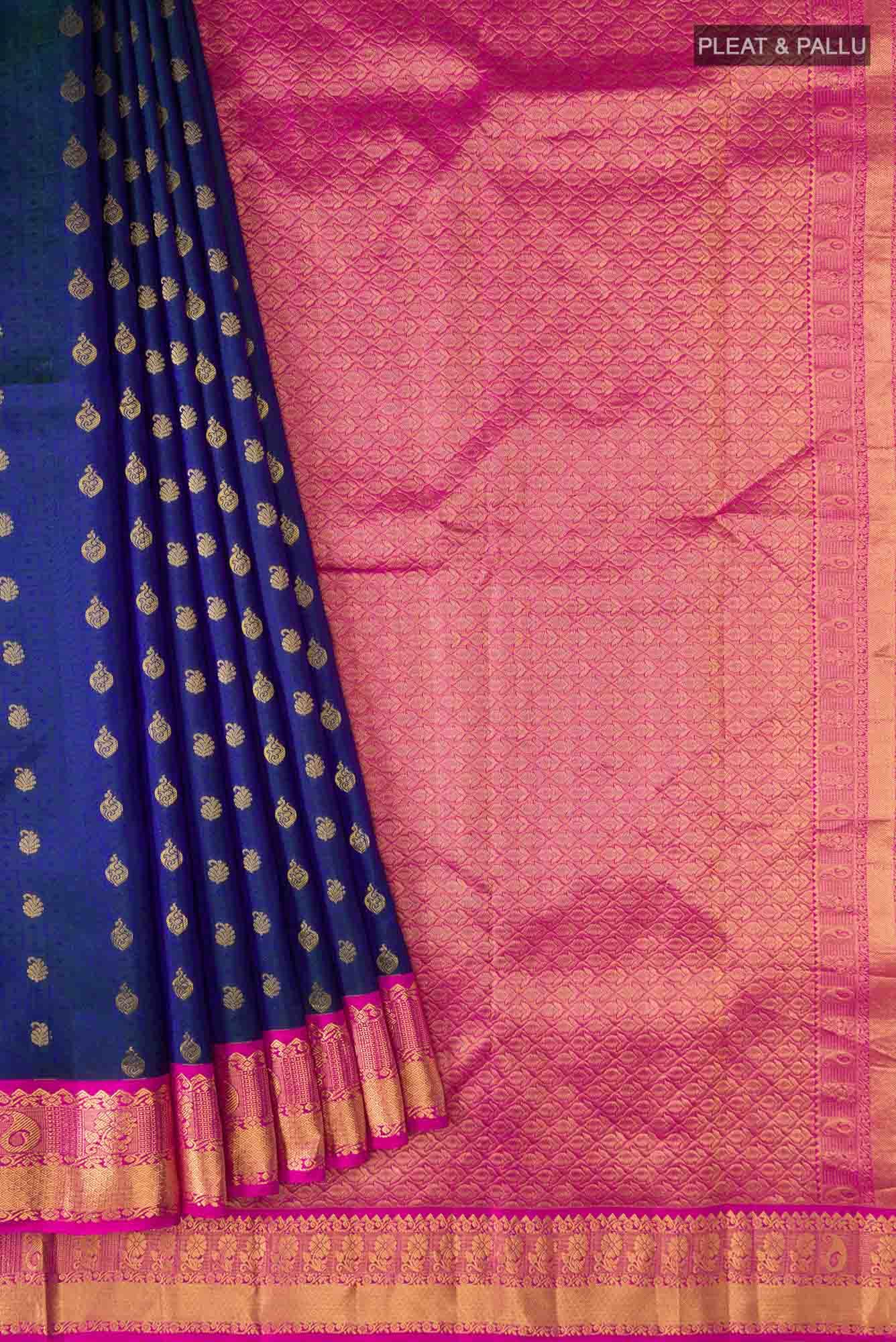 Blue Kanchipuram Silk Saree