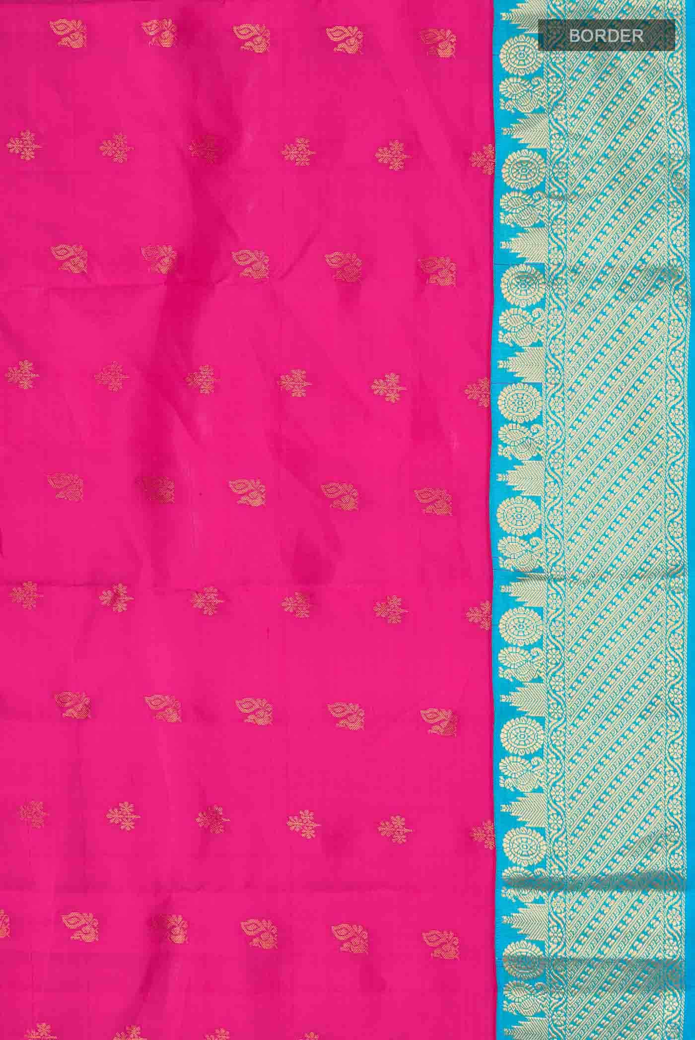Pink Kanchipuram Silk Saree