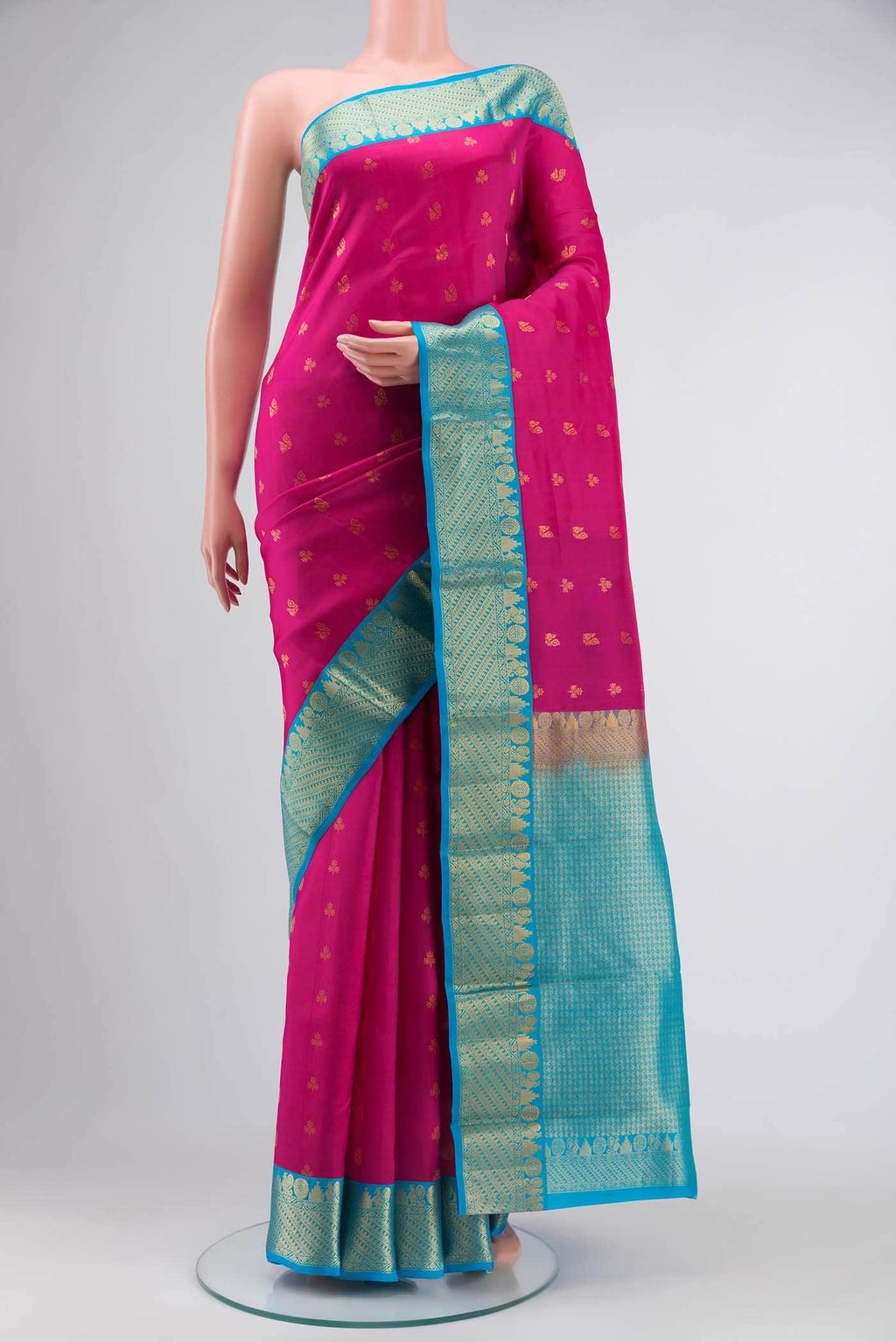 Pink Kanchipuram Silk Saree