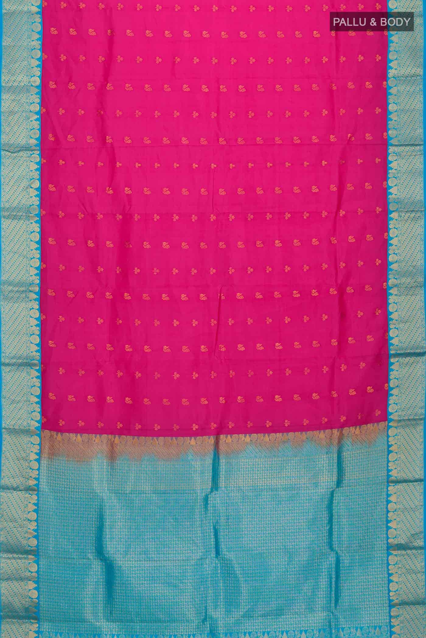 Pink Kanchipuram Silk Saree