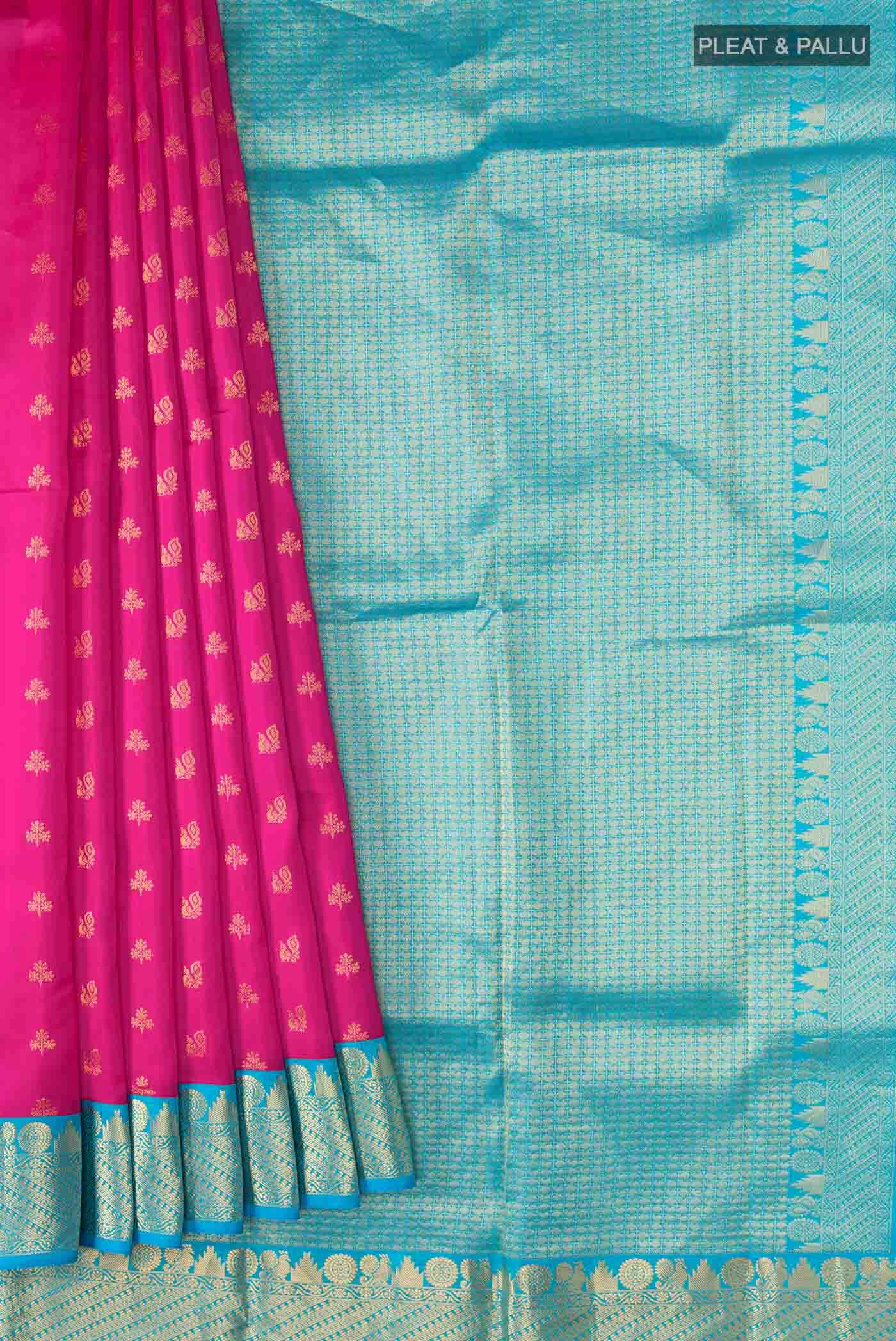 Pink Kanchipuram Silk Saree