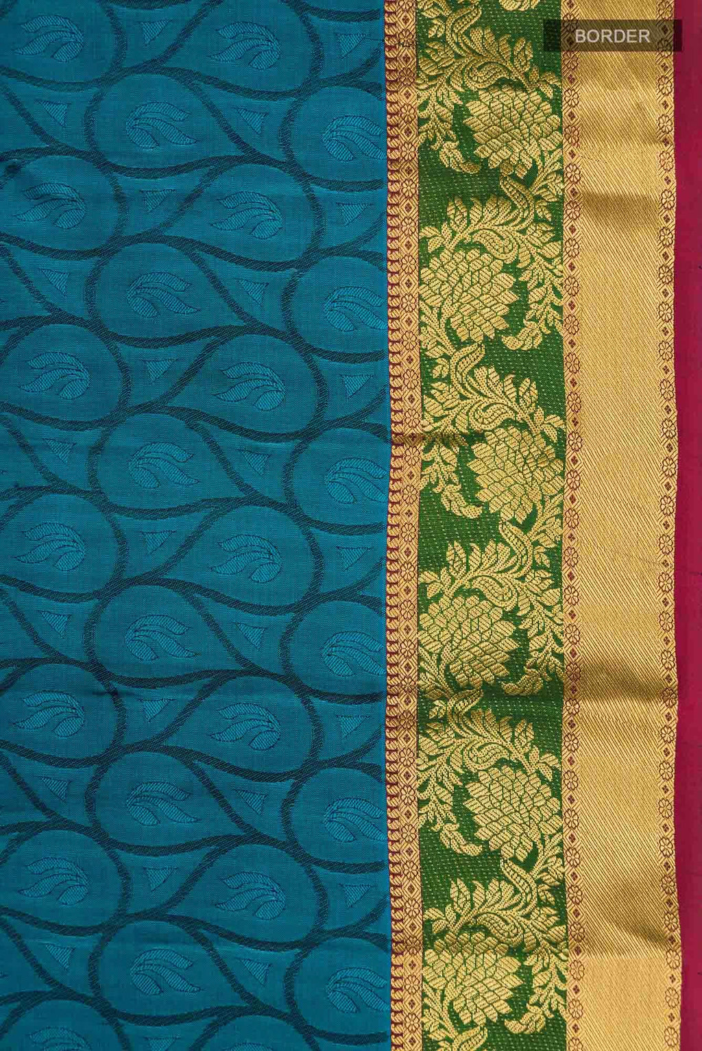 Blue Kanchipuram Silk Saree
