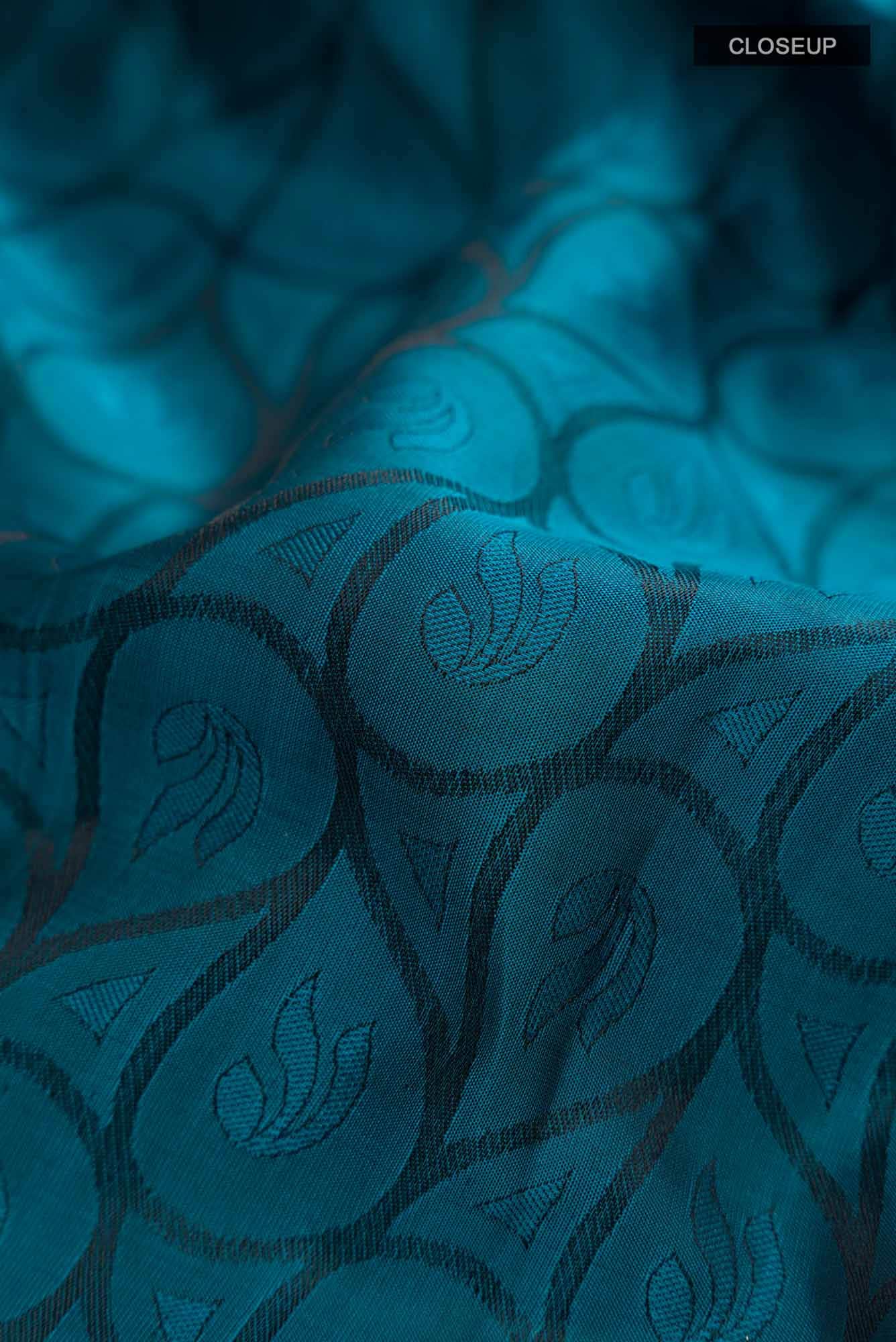 Blue Kanchipuram Silk Saree