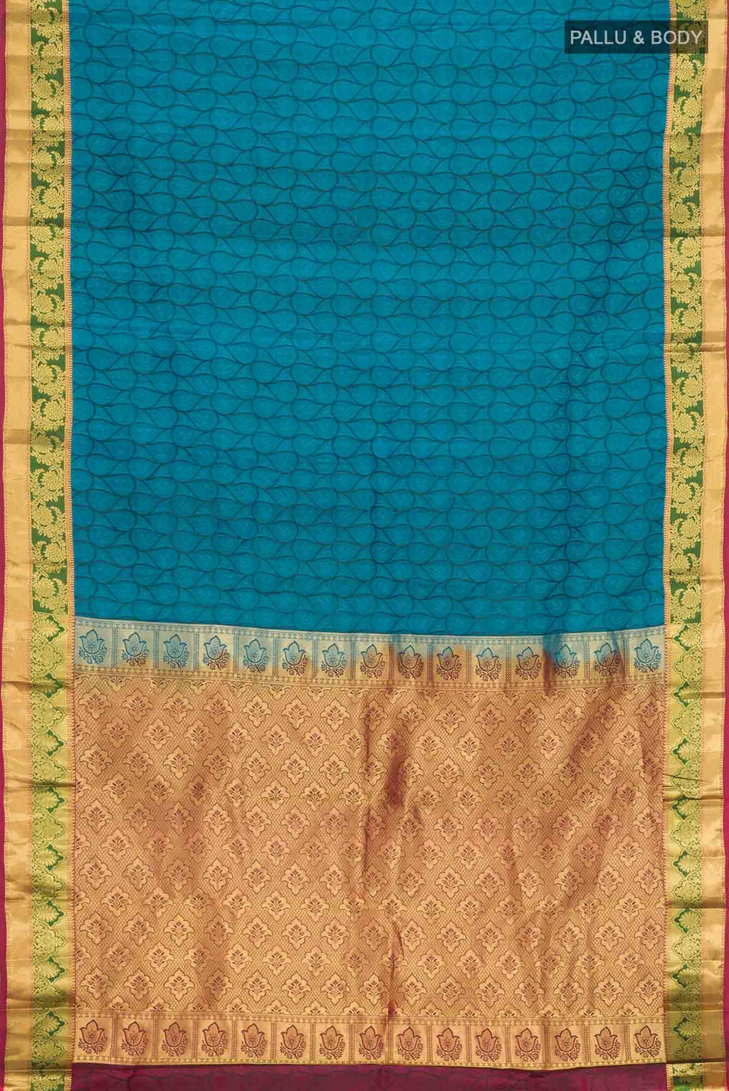Blue Kanchipuram Silk Saree