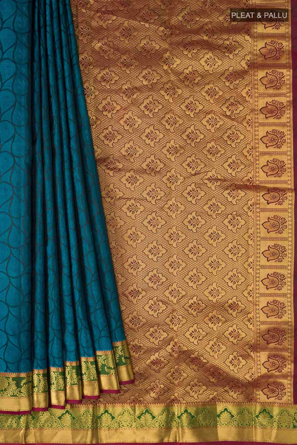 Blue Kanchipuram Silk Saree
