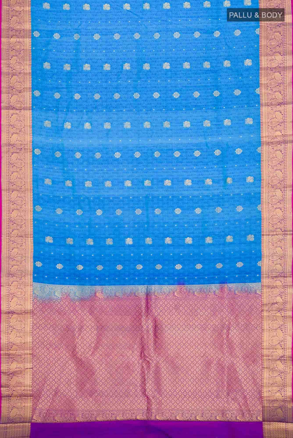 Blue Kanchipuram Silk Saree
