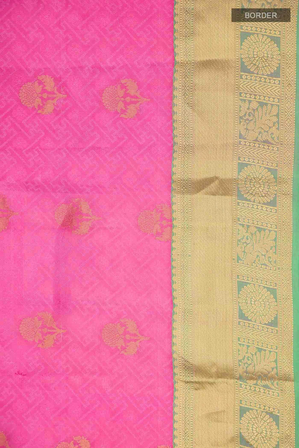 Pink Kanchipuram Silk Saree