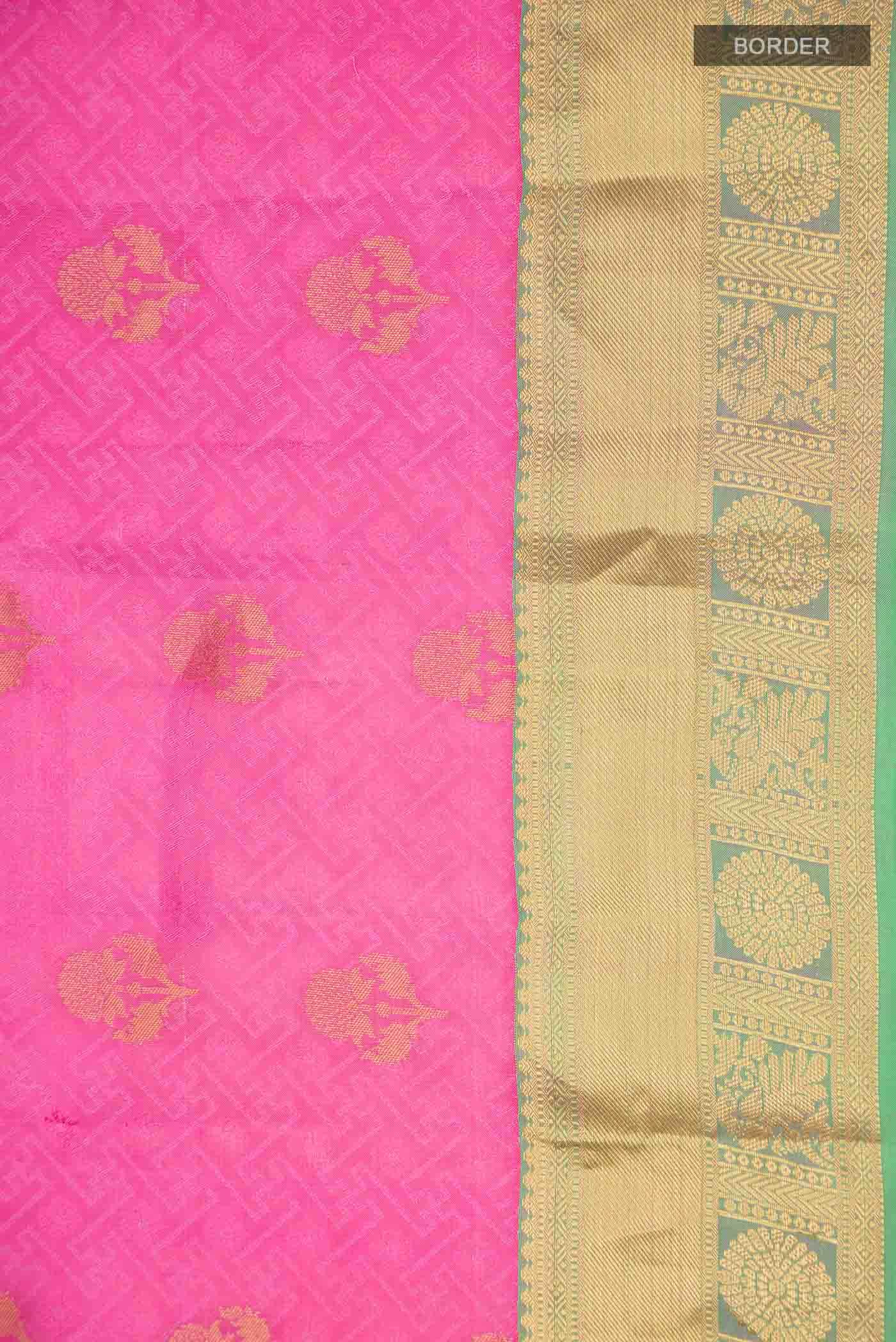 Pink Kanchipuram Silk Saree