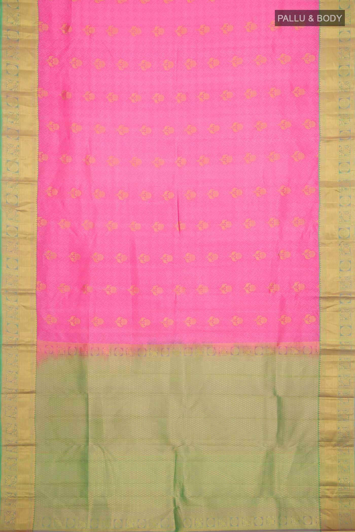 Pink Kanchipuram Silk Saree