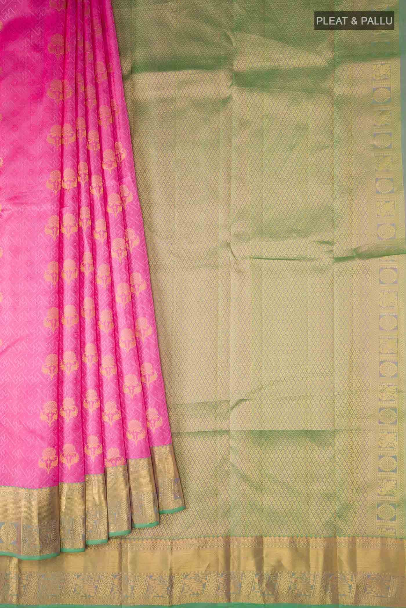 Pink Kanchipuram Silk Saree